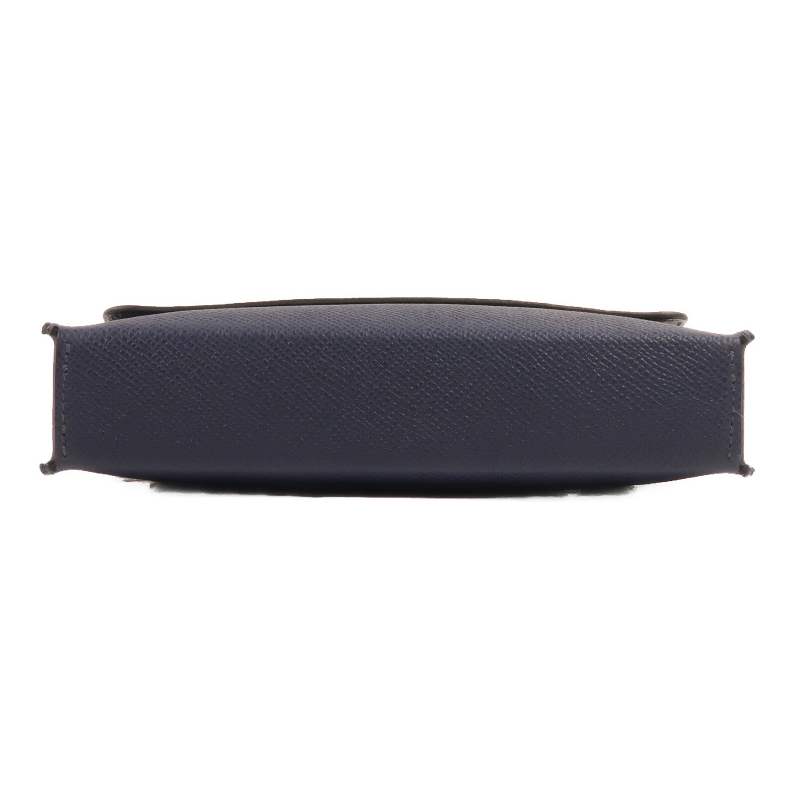HERMES Epsom皮革Hermesnap Wallet Bag肩背袋Bleu Navy