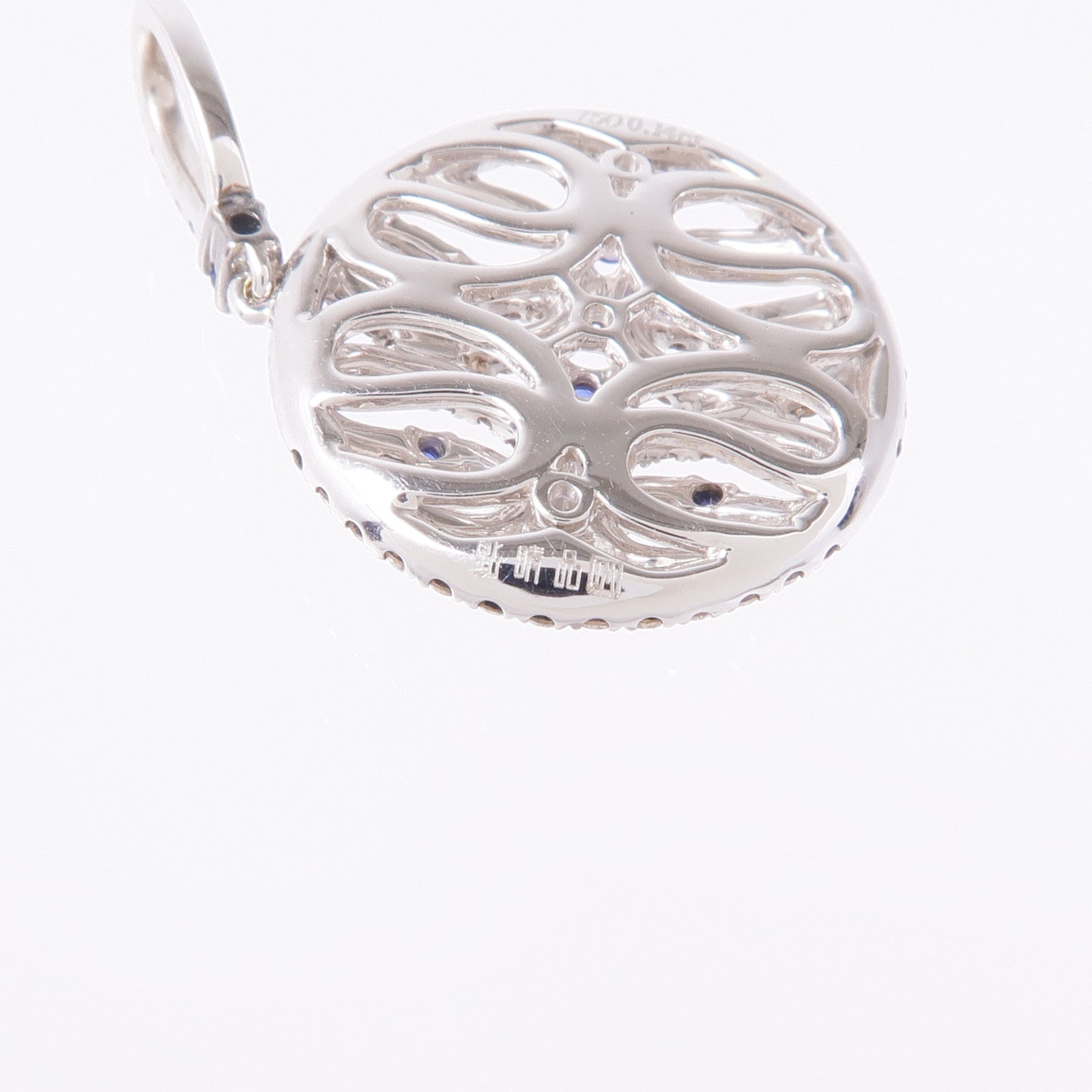 JEWELRY 18K白金Sapphire/Diamond Necklace藍寶石/鑽石項鍊