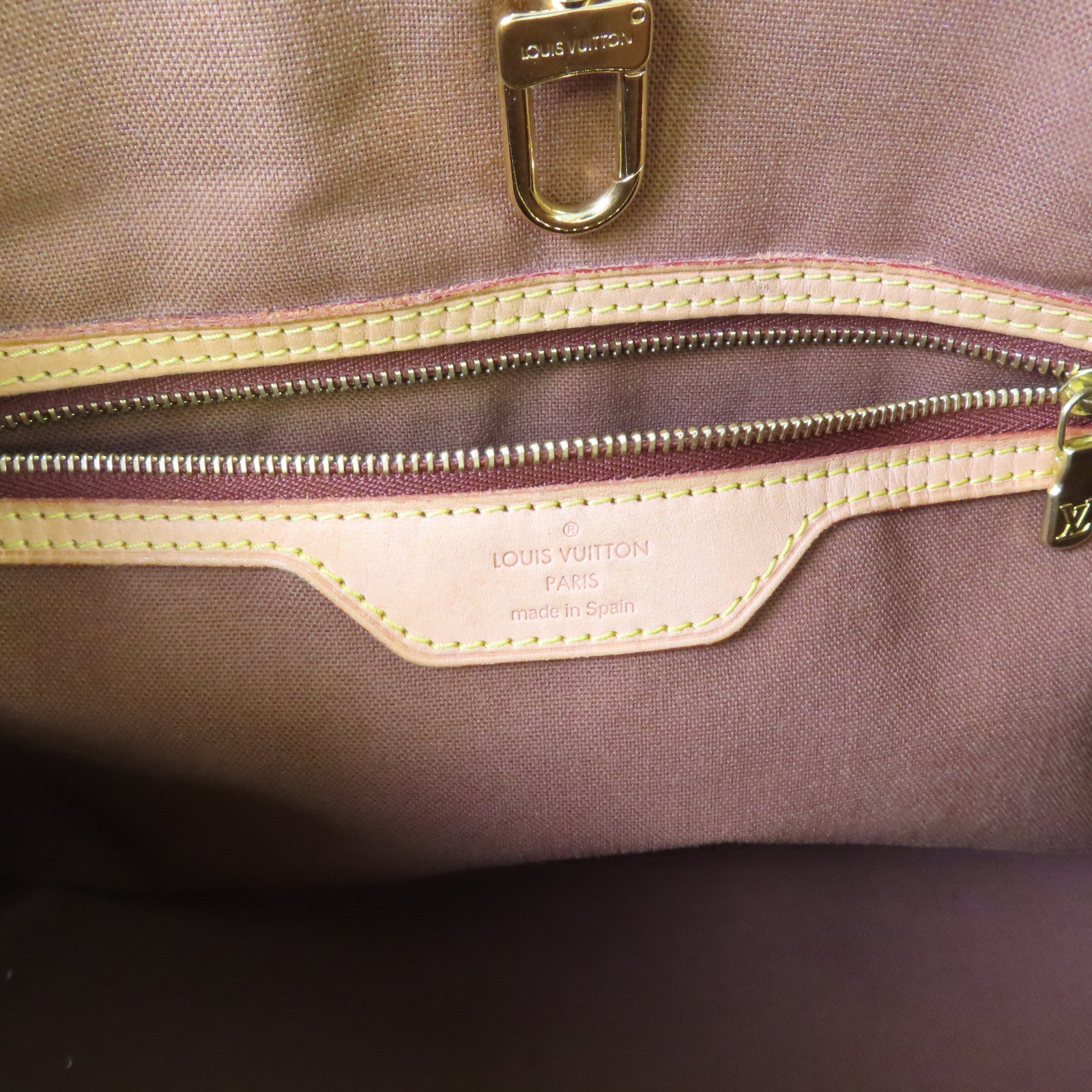 LOUIS VUITTON Monogram Batignolles Horizontal Shoulder Bag金扣肩背袋啡色