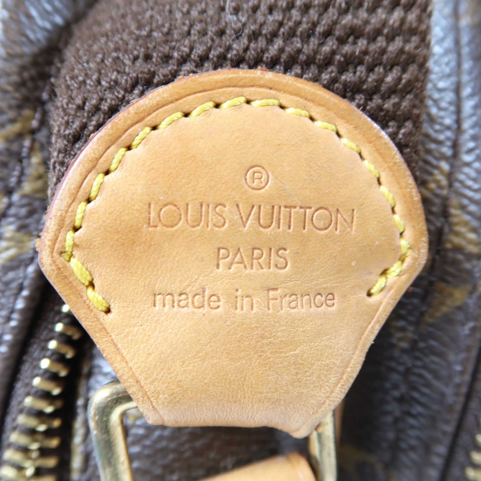 LOUIS VUITTON Monogram Reporter PM金扣肩背袋啡色