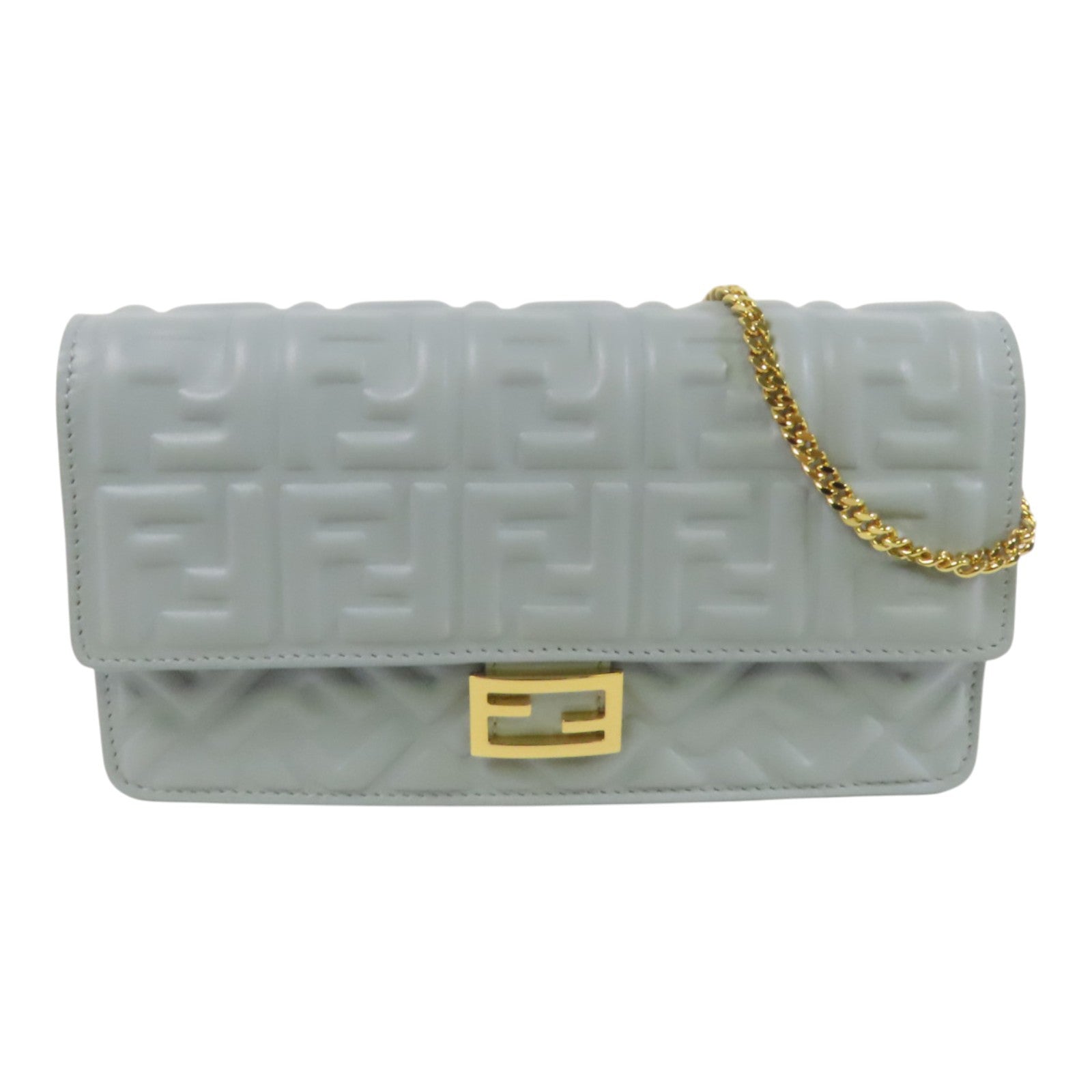 FENDI 牛皮皮革Shoulder Bag金扣肩背袋