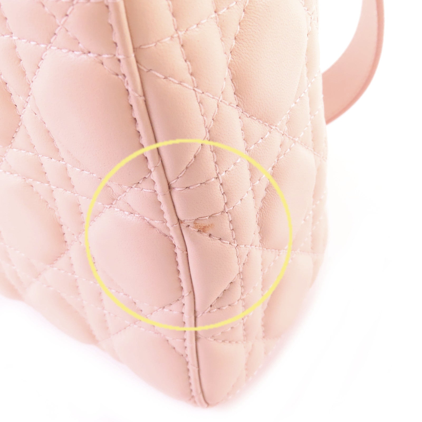 Dior 羊皮皮革Lady Dior Way Shoulder Bag金扣手挽肩背兩用袋裸色