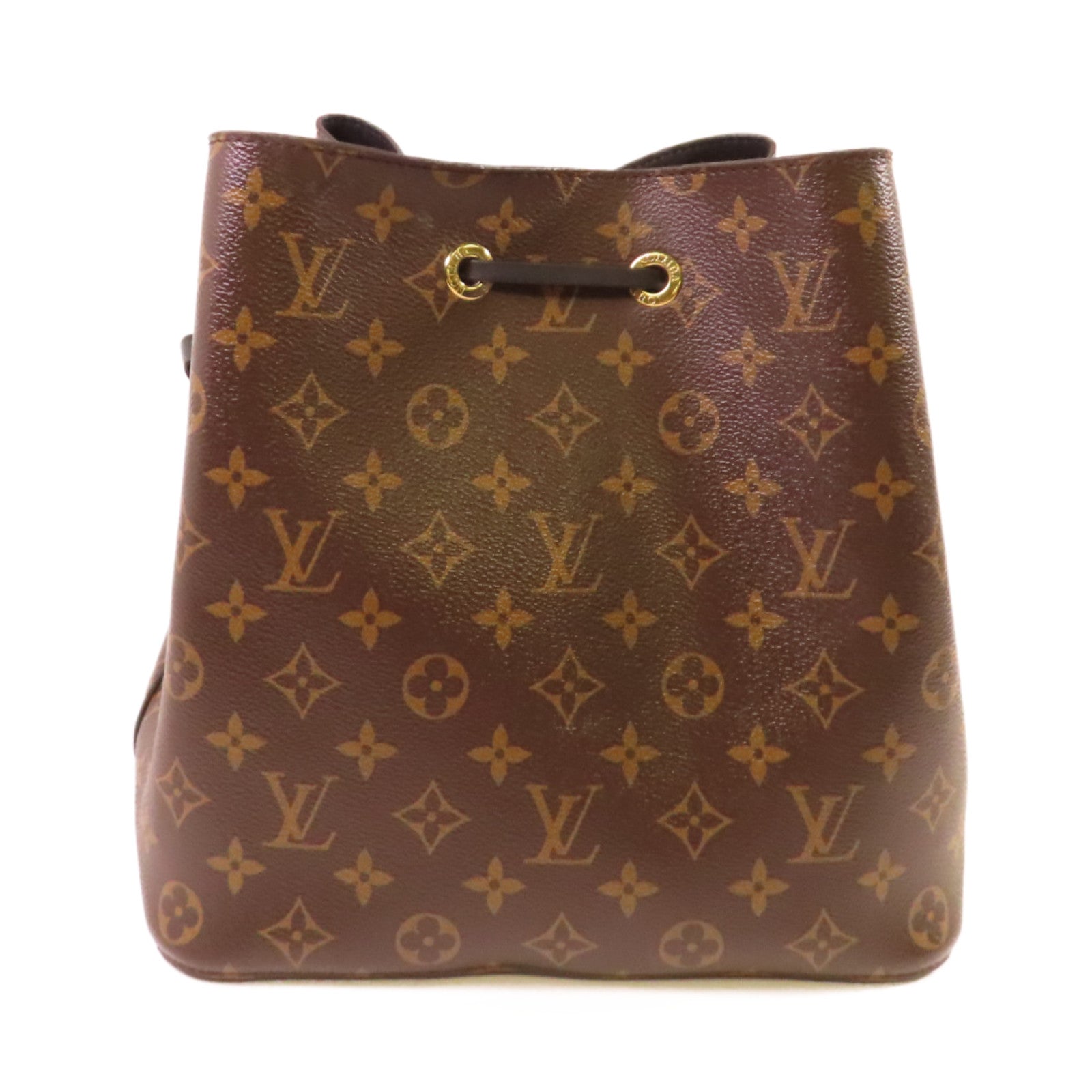 LOUIS VUITTON Monogram Neonoe MM Shoulder Bag金扣肩背袋啡色/黑色