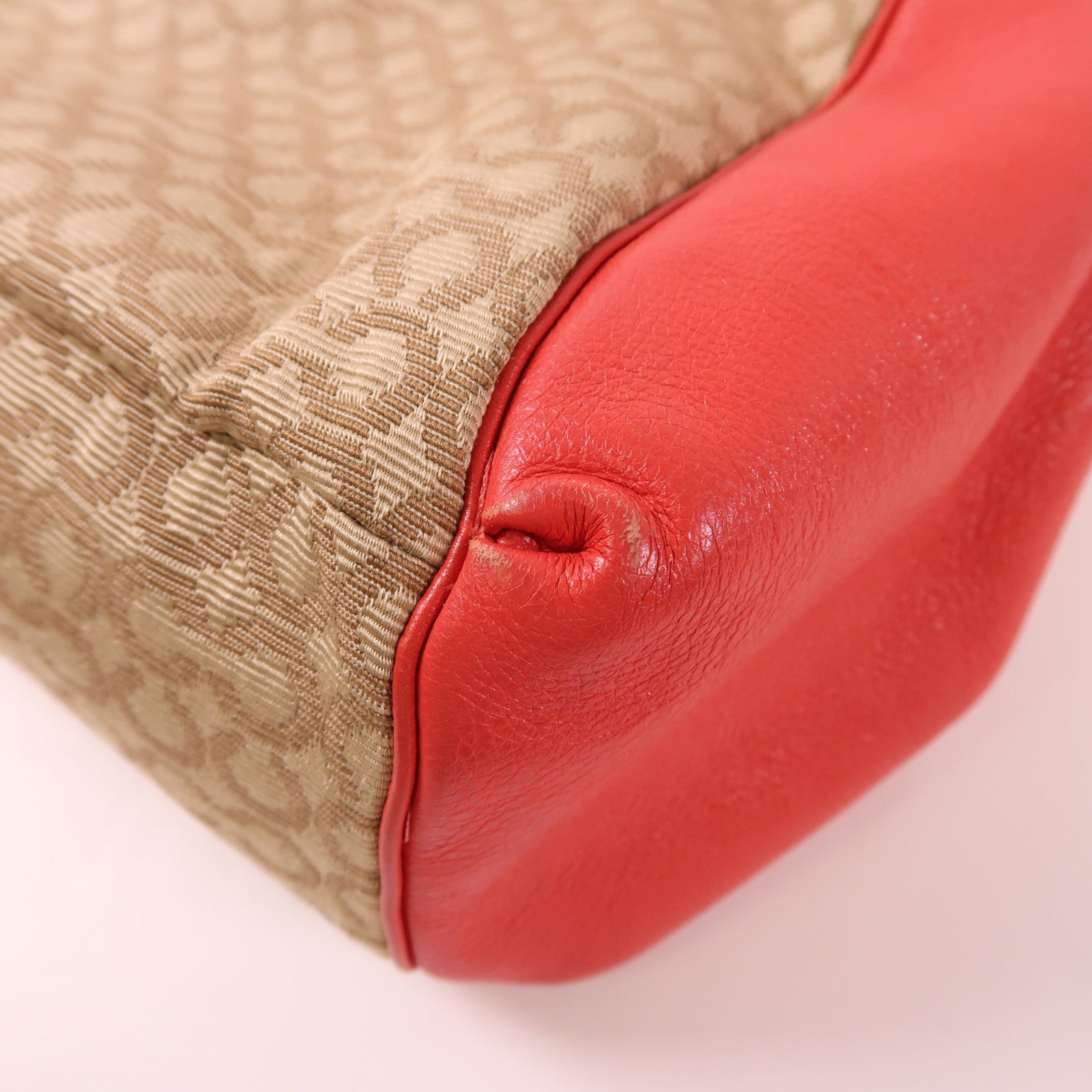 COACH 帆布/皮革Shoulder Bag金扣肩背袋