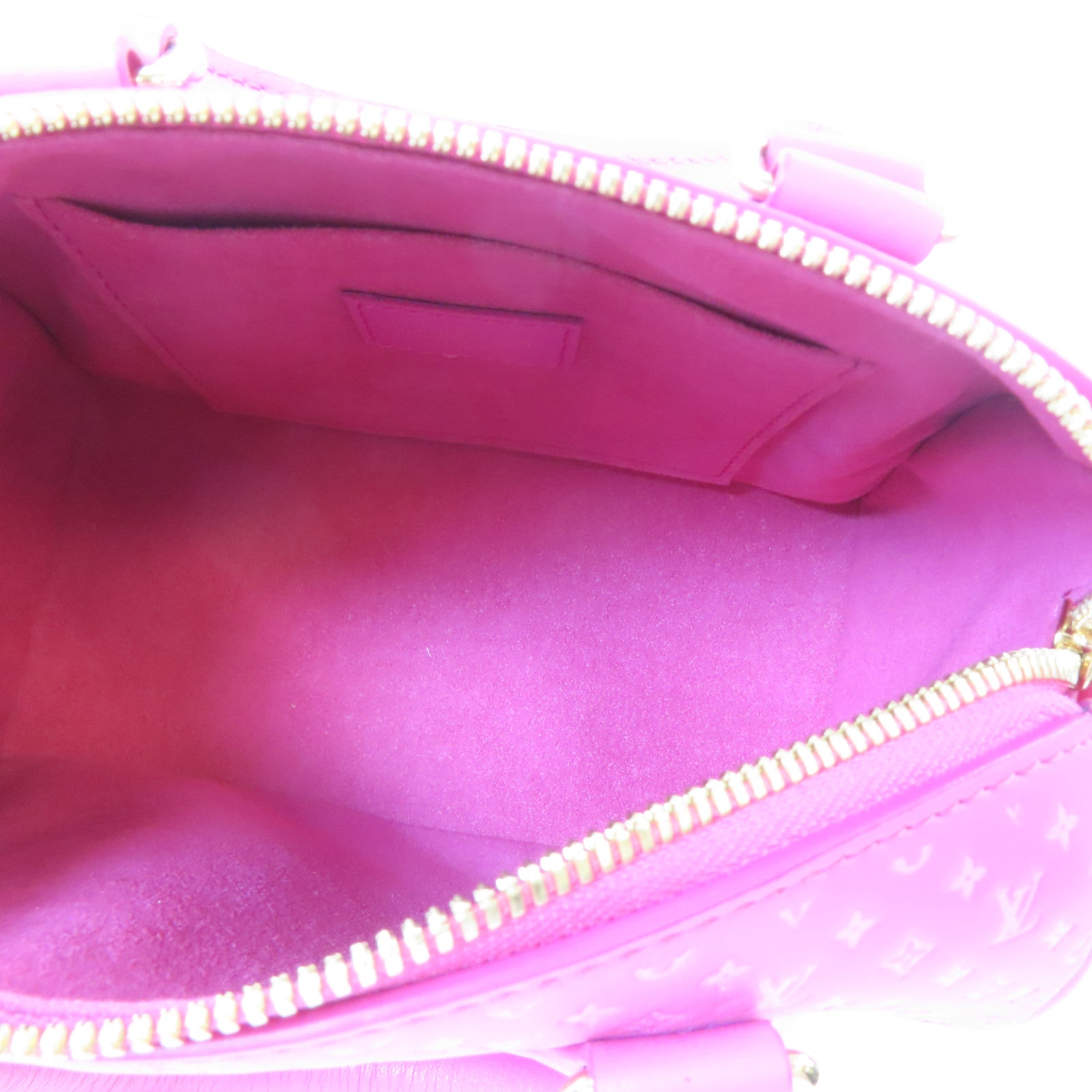 LOUIS VUITTON 牛皮皮革Speedy Bandouliere 20金扣手挽肩背兩用袋粉紅色