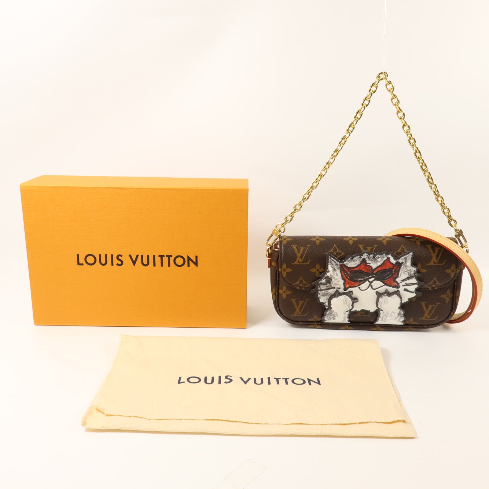 LOUIS VUITTON Monogram Wallet On Chain Ivy鏈帶手挽肩背兩用袋