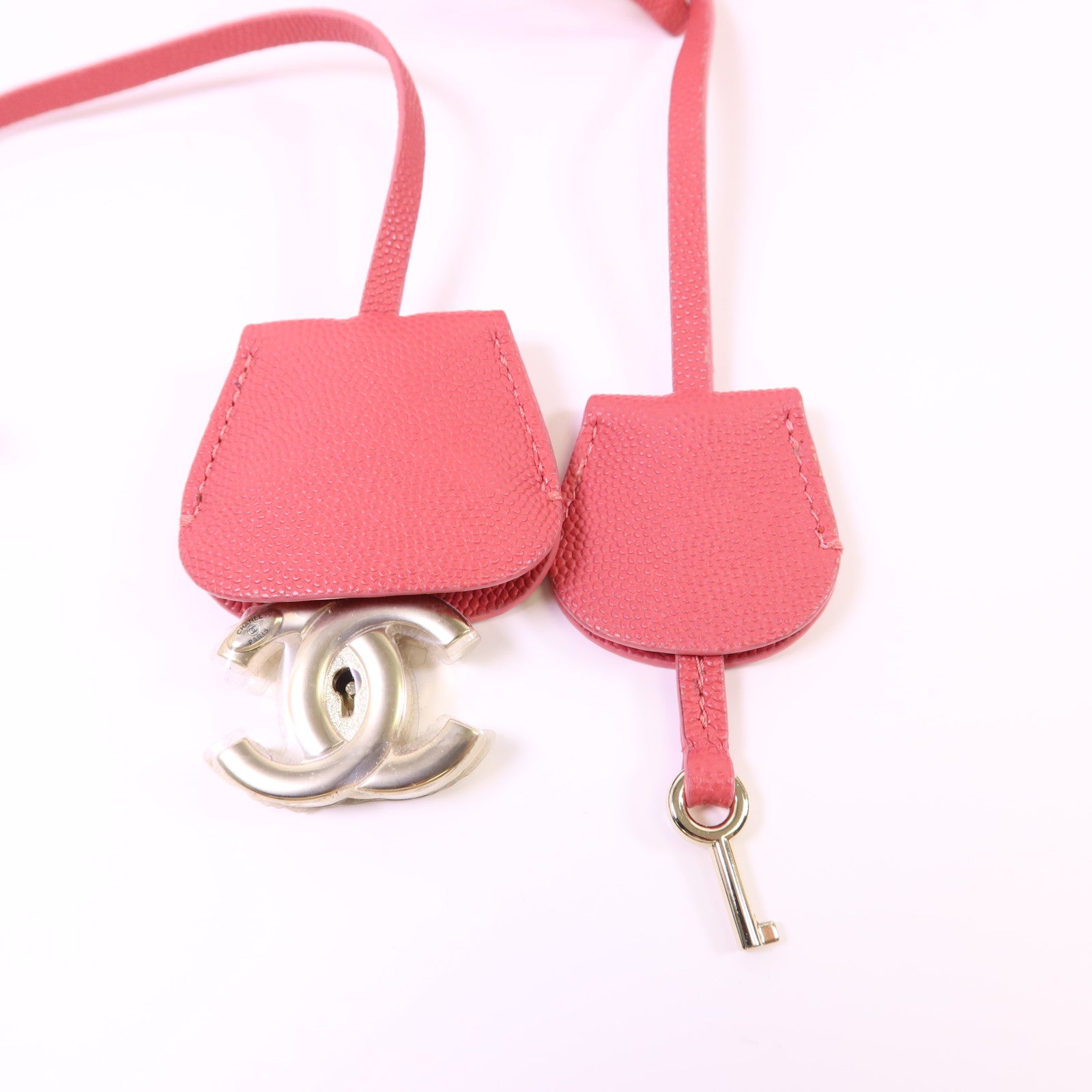 CHANEL 牛皮皮革Vanity Case金扣手挽肩背兩用袋