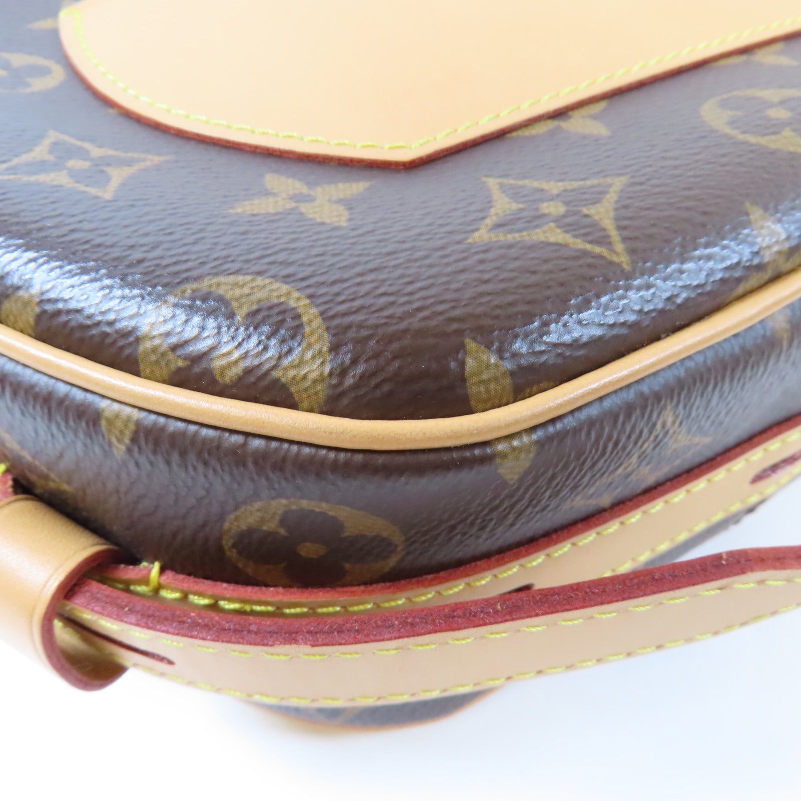 LOUIS VUITTON Monogram Boite Chapeau Souple MM金扣肩背袋啡色