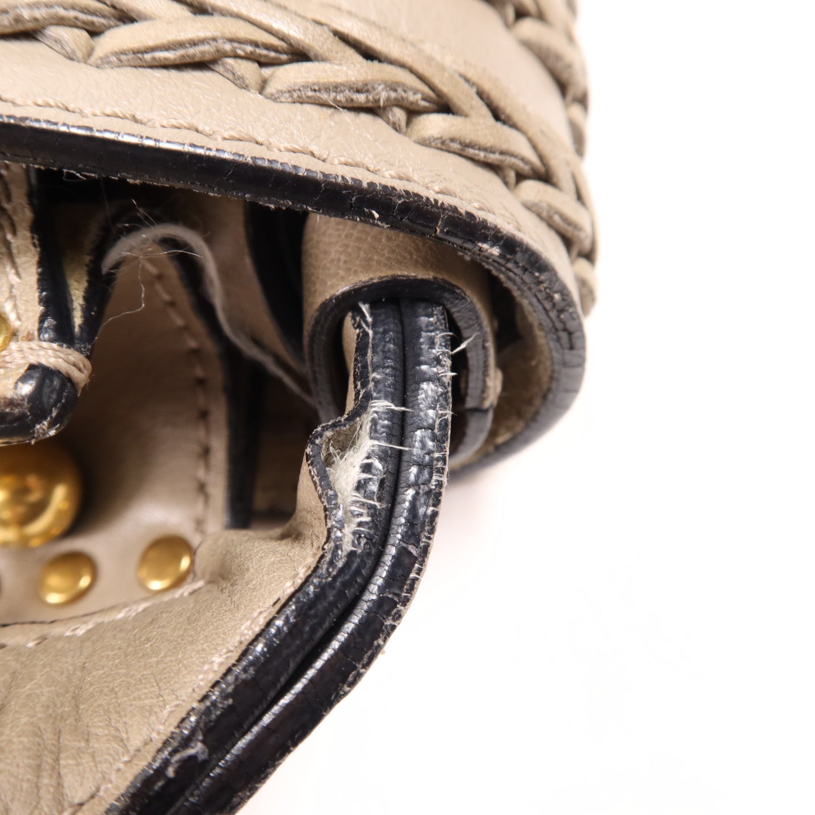 Chloe 皮革Shoulder Bag金扣肩背袋