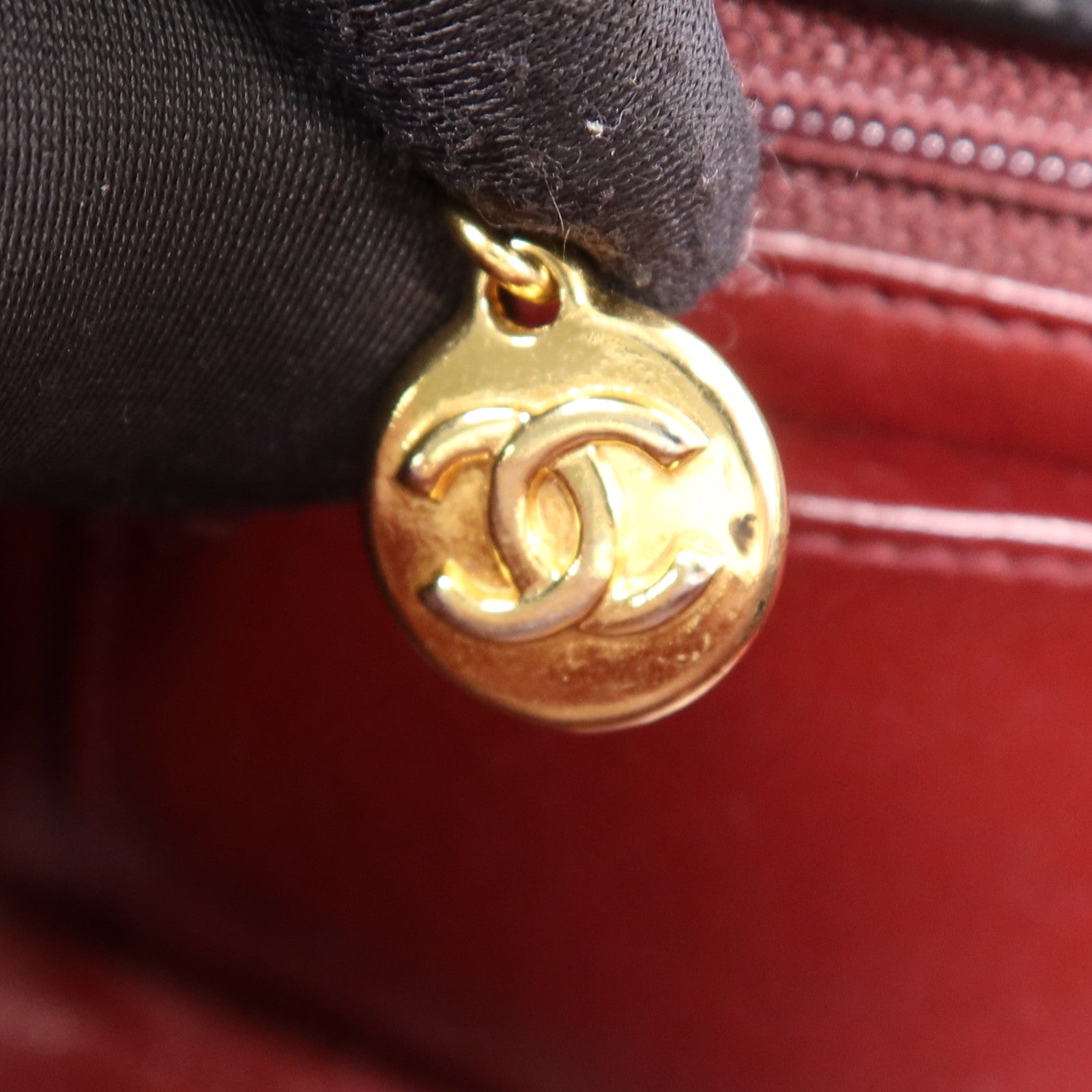 CHANEL 羊皮皮革Diana Chain Shoulder Bag金扣鏈帶肩背袋