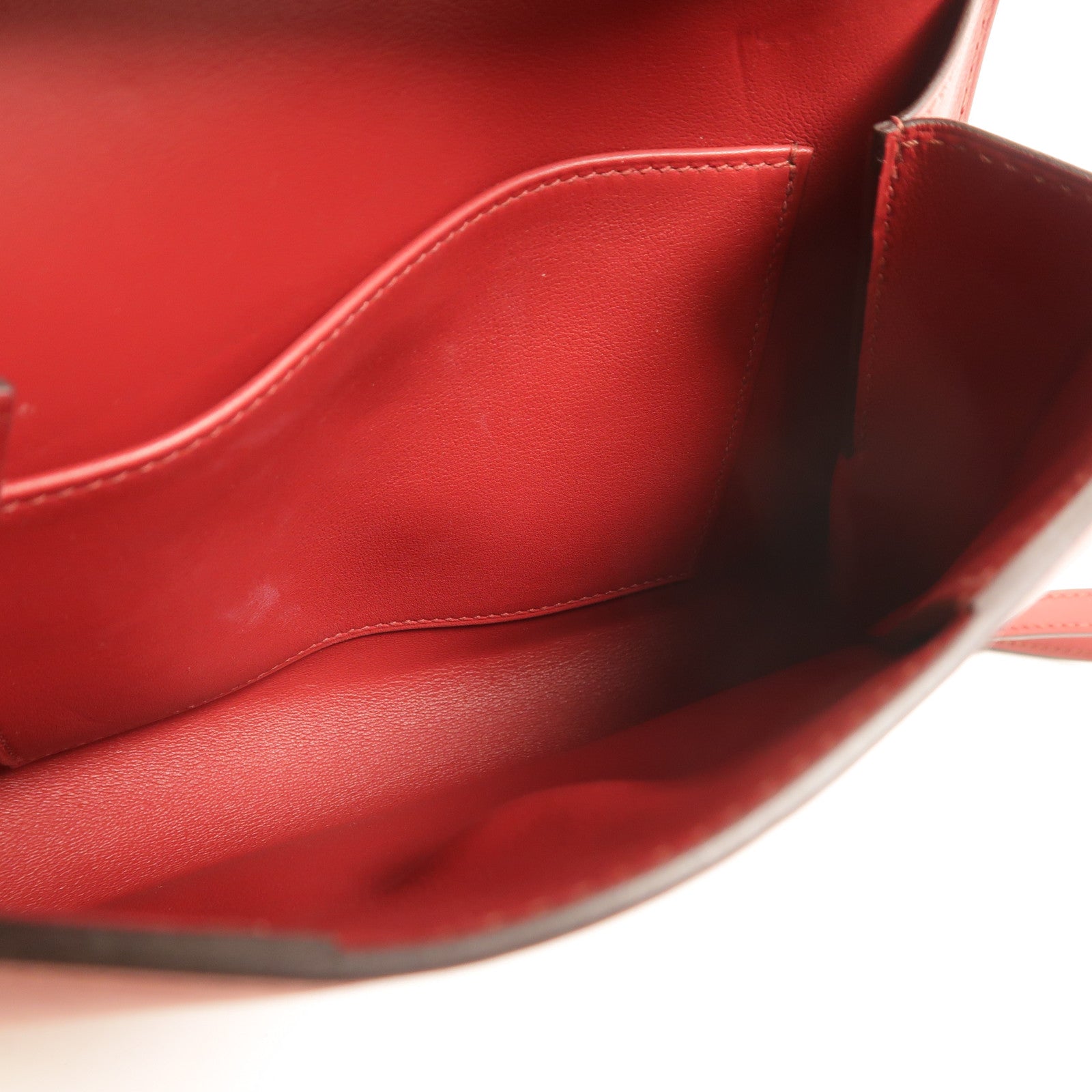 HERMES Swift/Tadelakt皮革Tutti Frutti Clutch手拿包RougeGrenat/RougeVif