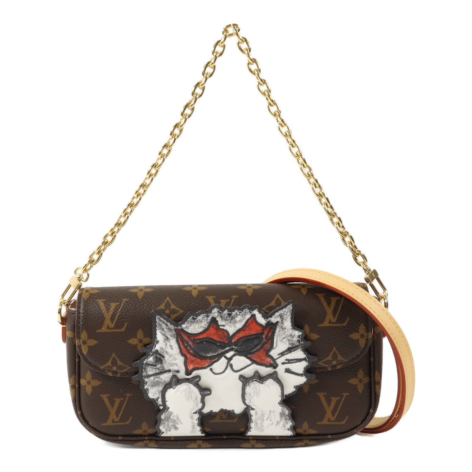 LOUIS VUITTON Monogram Wallet On Chain Ivy鏈帶手挽肩背兩用袋