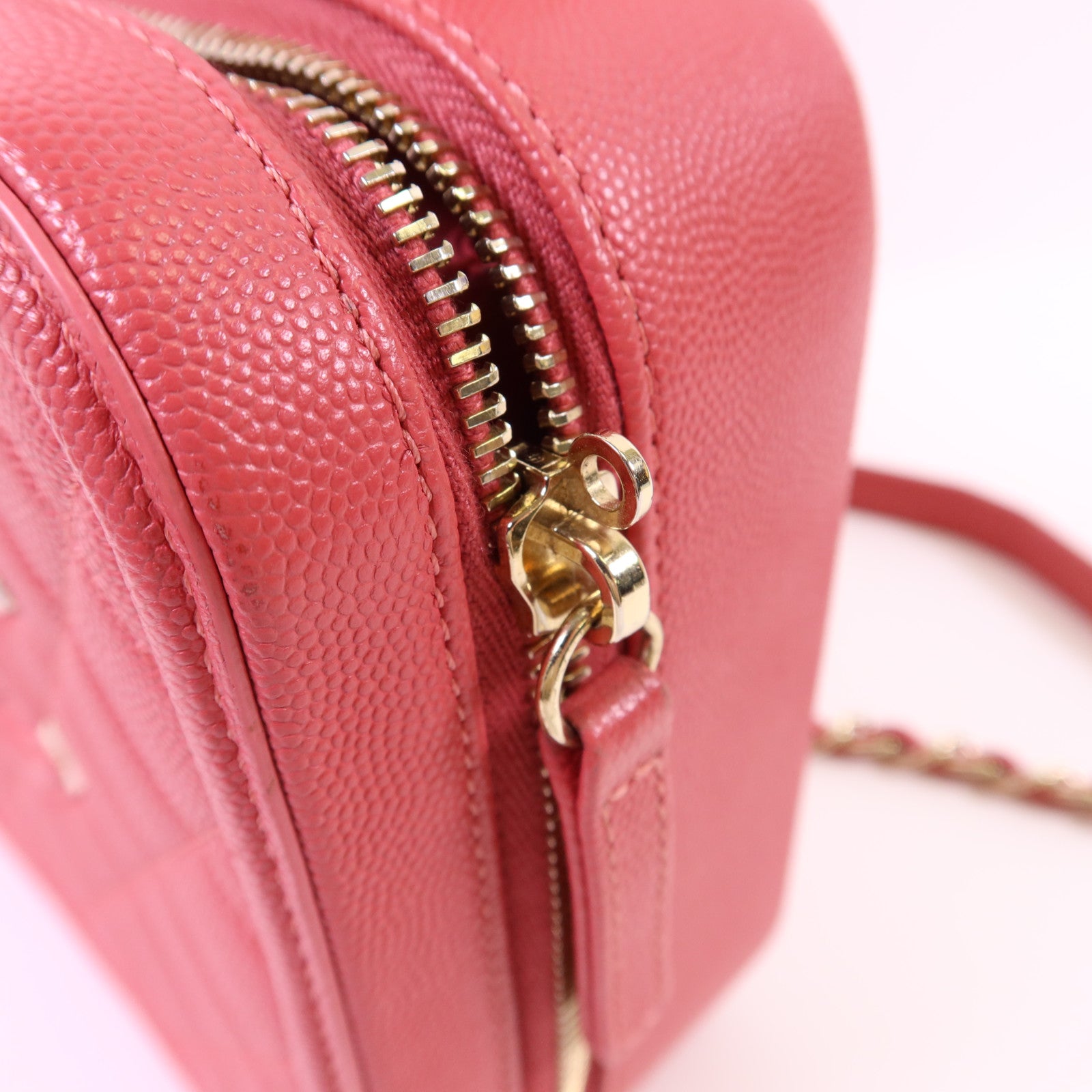 CHANEL 牛皮皮革Vanity Case金扣手挽肩背兩用袋