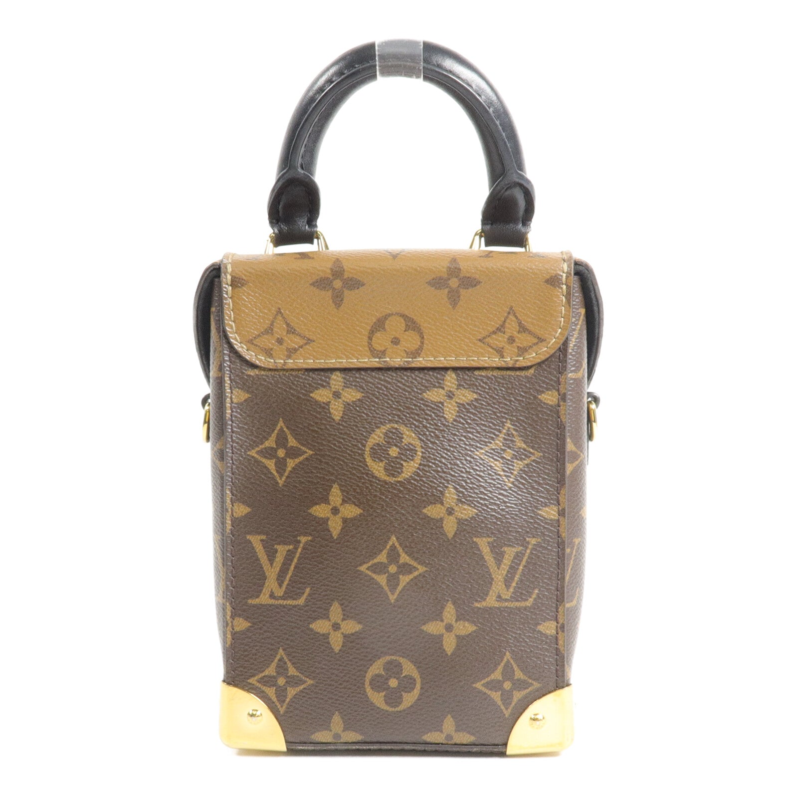 LOUIS VUITTON Monogram/Monogram Reverse Camera Box鏈帶手挽肩背兩用袋