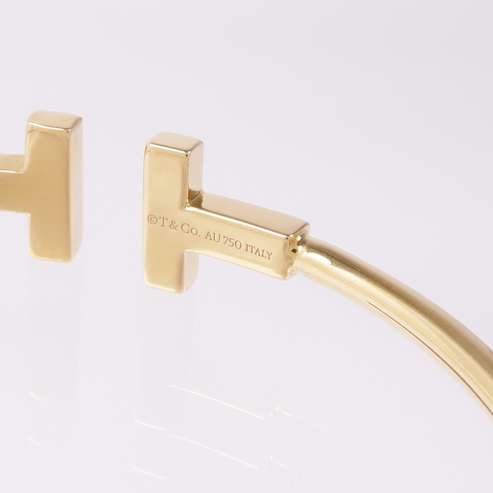 TIFFANY＆CO 18K黄金T Wire Bracelet手鐲