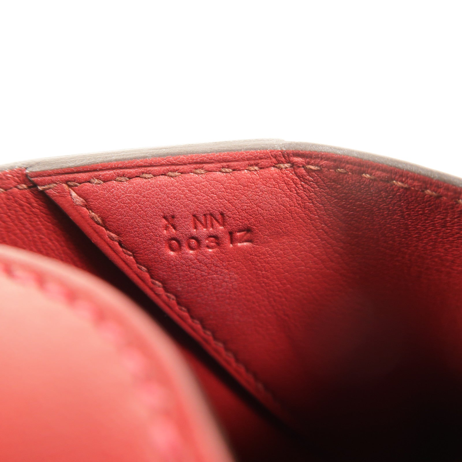 HERMES Swift/Tadelakt皮革Tutti Frutti Clutch手拿包RougeGrenat/RougeVif