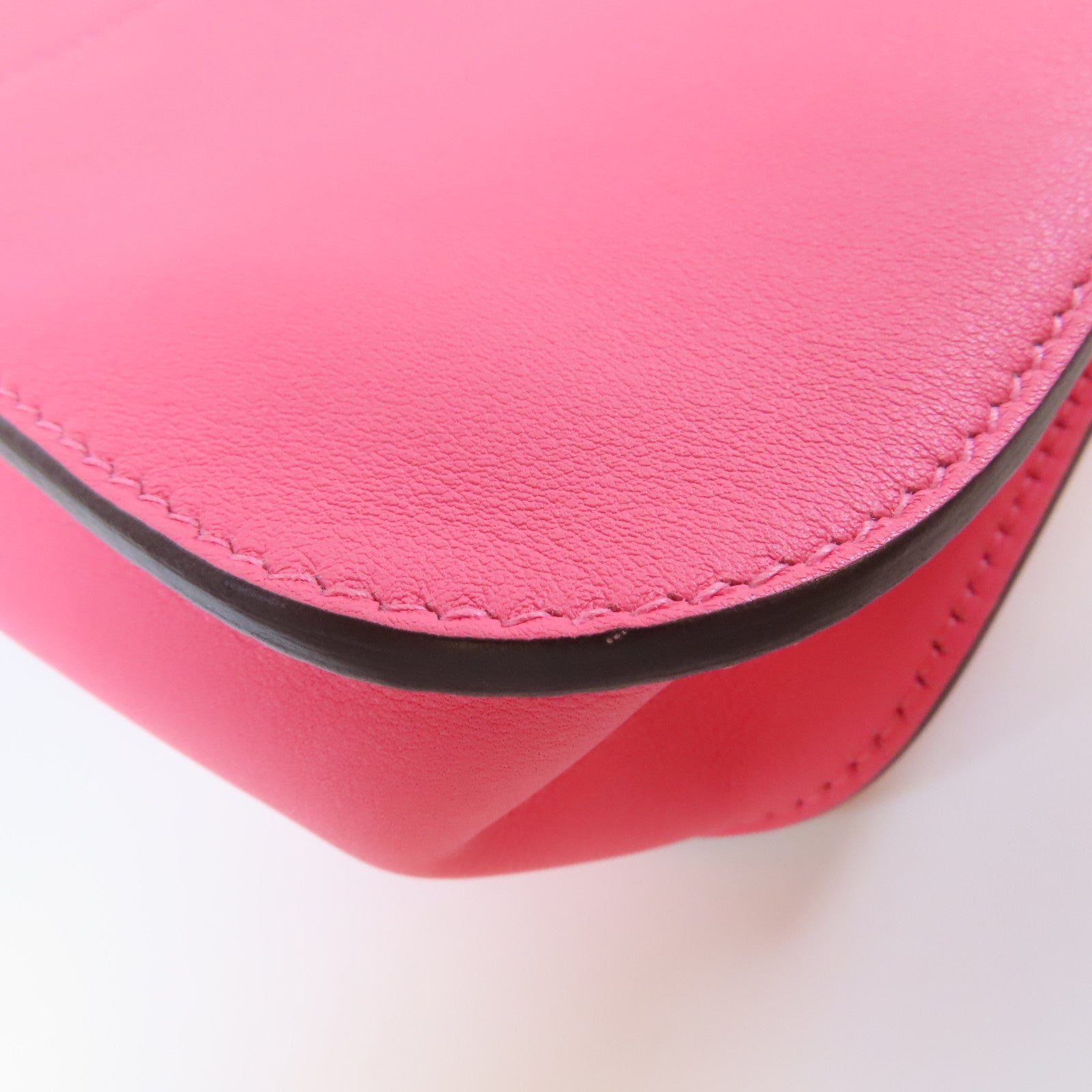 HERMES 【激減優惠】Swift皮革Mini Halzan金扣手挽肩背兩用袋Rose Azalee杜鵑粉紅色