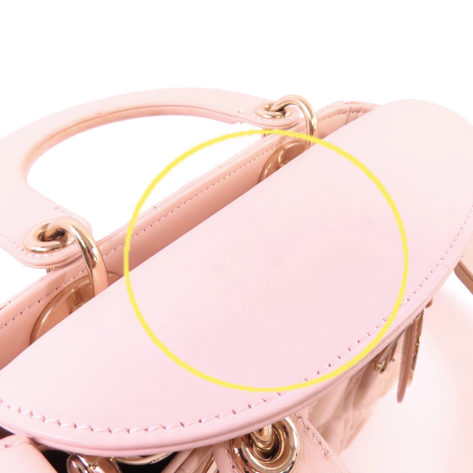 Dior 羊皮皮革Lady Dior Way Shoulder Bag金扣手挽肩背兩用袋裸色