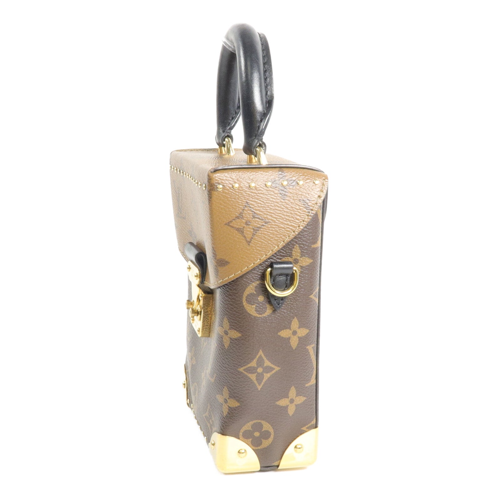LOUIS VUITTON Monogram/Monogram Reverse Camera Box鏈帶手挽肩背兩用袋