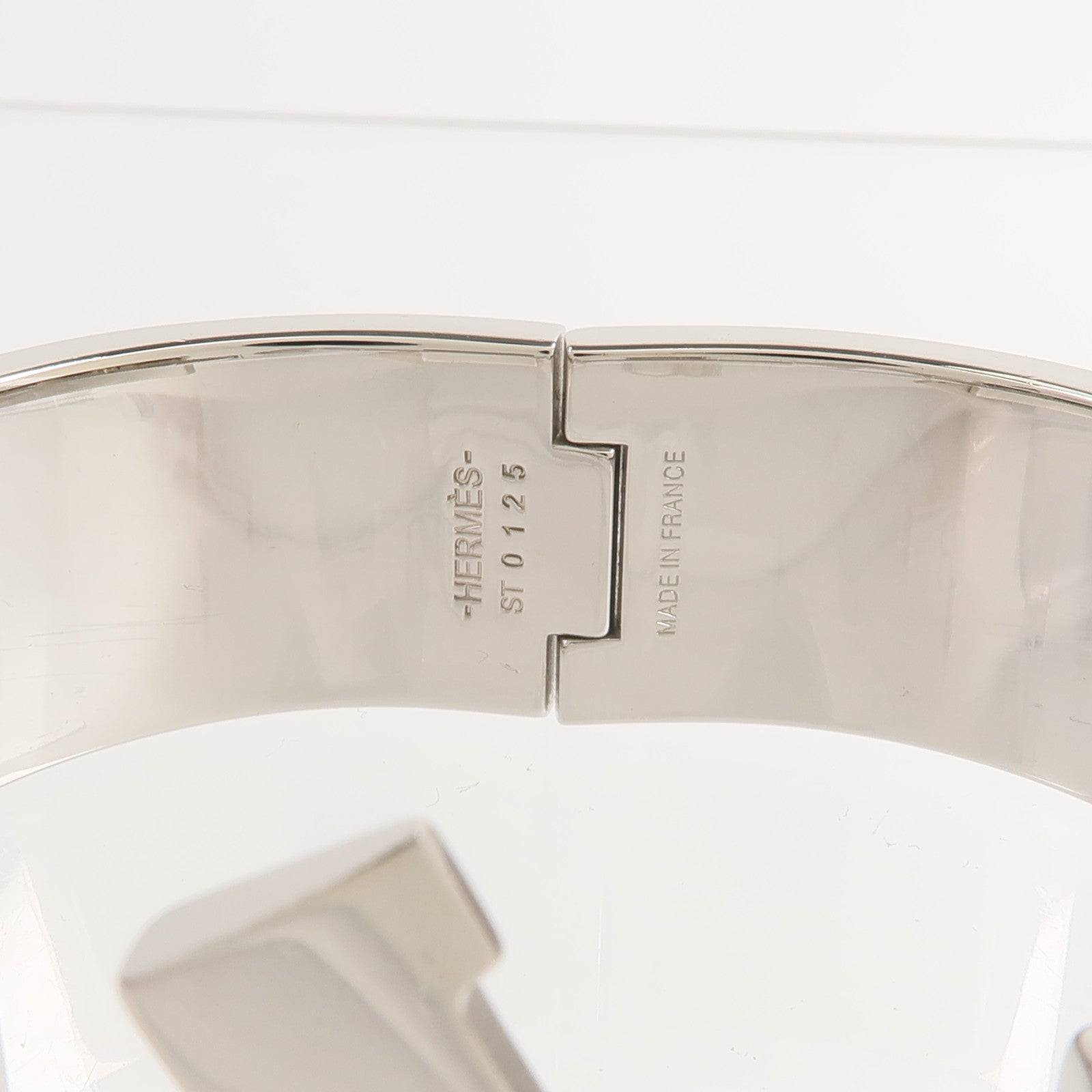 HERMES 【激減優惠】金屬/琺瑯Clic Clac H Bracelet手鐲Bleu Abysse