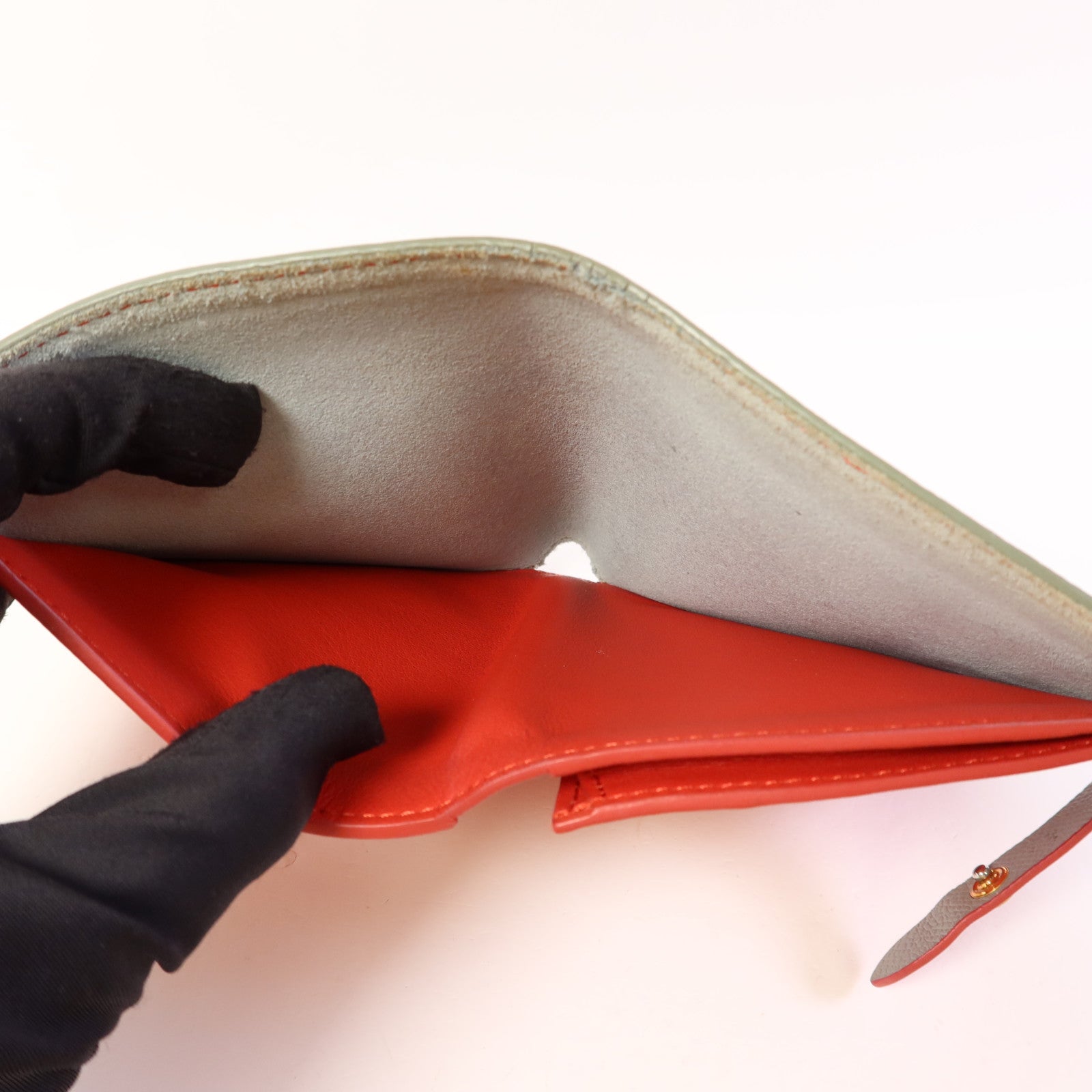 CELINE 牛皮皮革Wallet金扣錢包