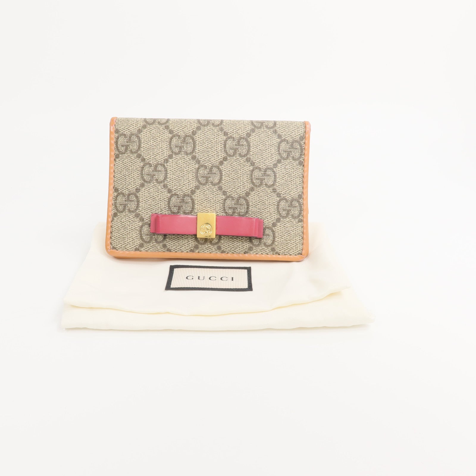 GUCCI 塗層帆布GG Supreme Card Holder錢包