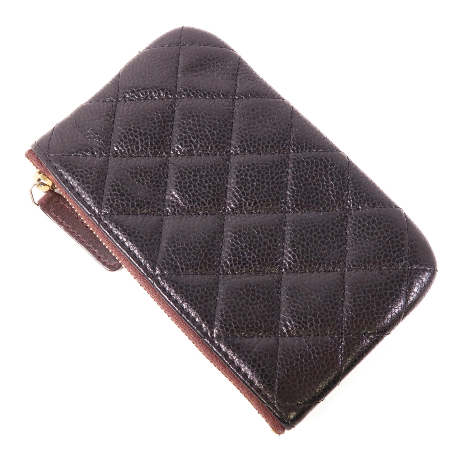 CHANEL 牛皮皮革Pouch金扣手拿包