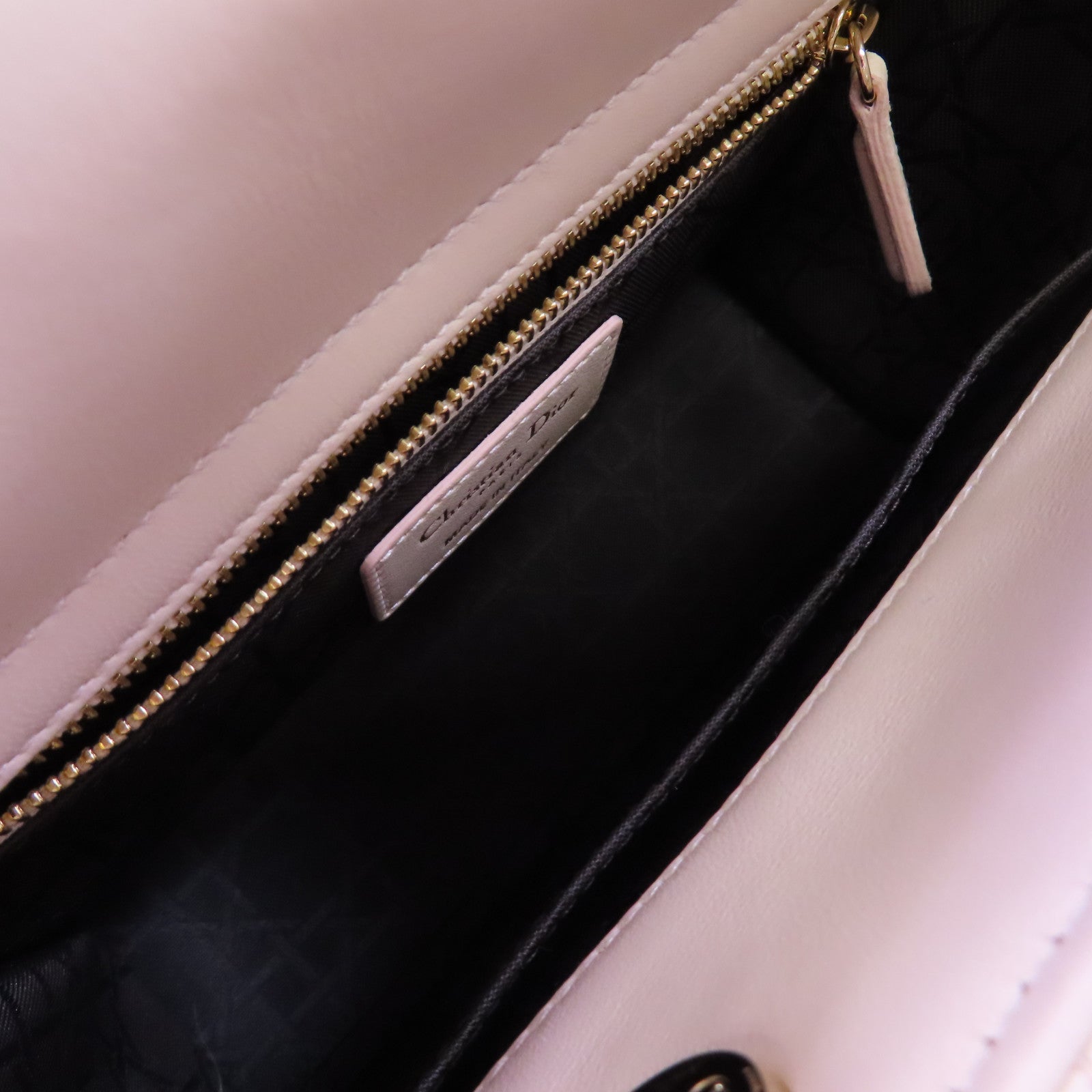 Dior 羊皮皮革Lady Dior Way Shoulder Bag金扣手挽肩背兩用袋裸色