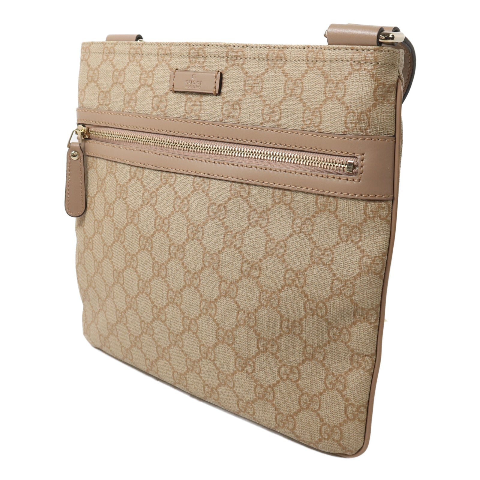 GUCCI 塗層帆布GG Supreme Shoulder Bag肩背袋