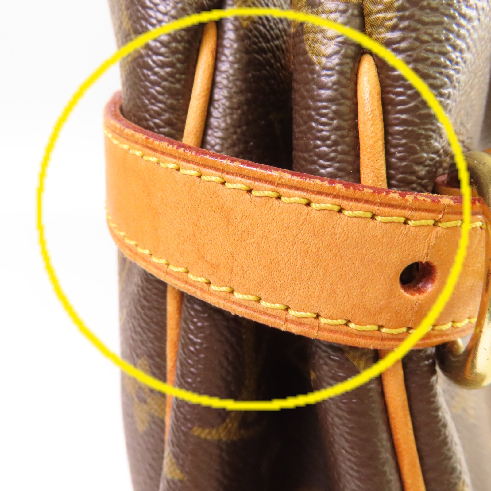 LOUIS VUITTON Monogram Batignolles Horizontal Shoulder Bag金扣肩背袋啡色