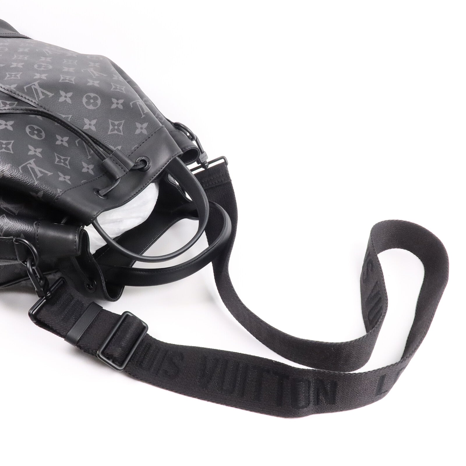 LOUIS VUITTON Monogram Eclipse Maxi Noe Sling手挽肩背兩用袋