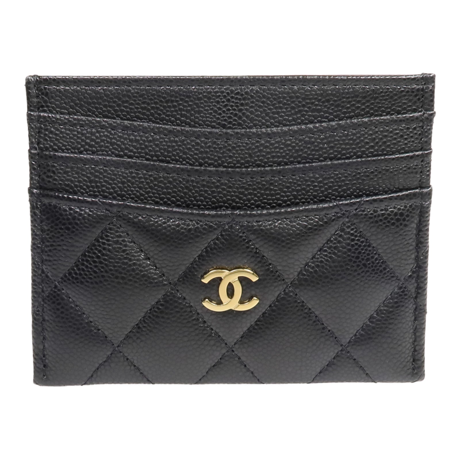CHANEL 牛皮皮革Card Holder金扣卡片套