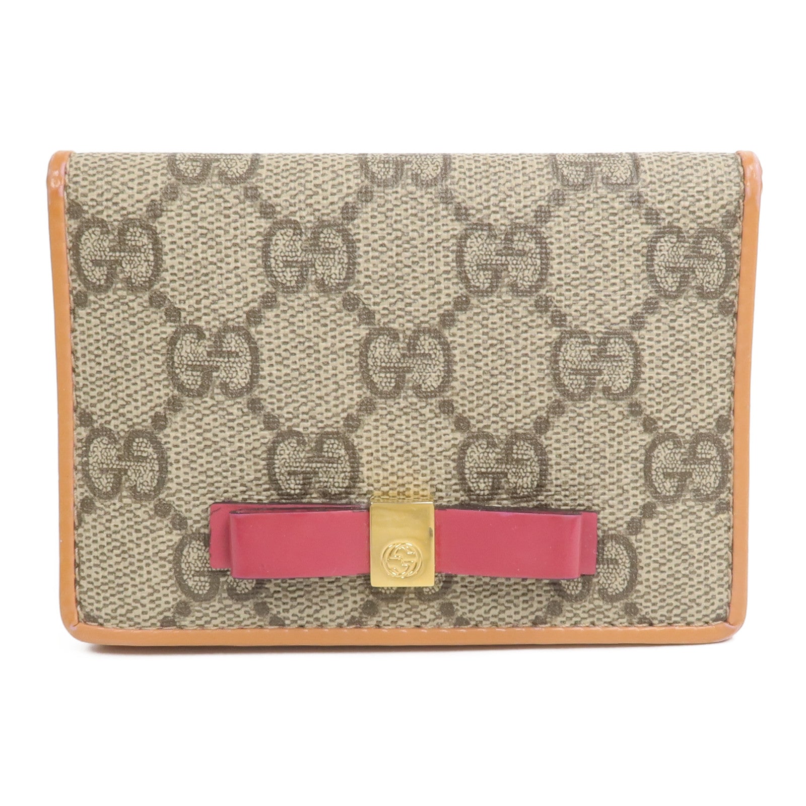 GUCCI 塗層帆布GG Supreme Card Holder錢包
