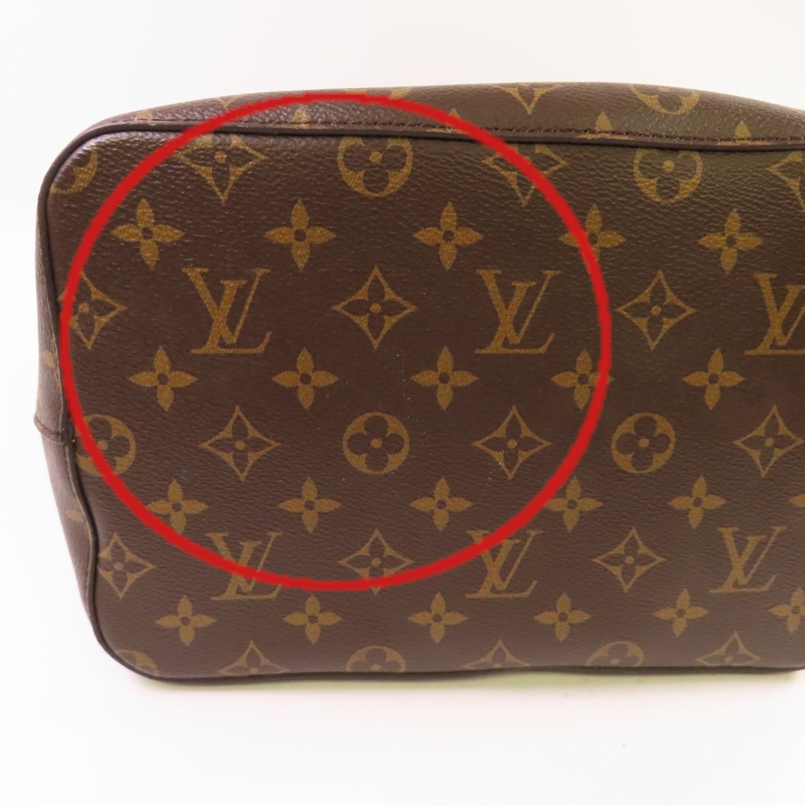 LOUIS VUITTON Monogram Neonoe MM Shoulder Bag金扣肩背袋啡色/黑色