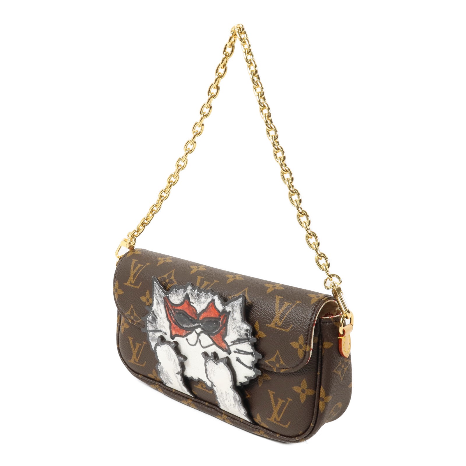 LOUIS VUITTON Monogram Wallet On Chain Ivy鏈帶手挽肩背兩用袋