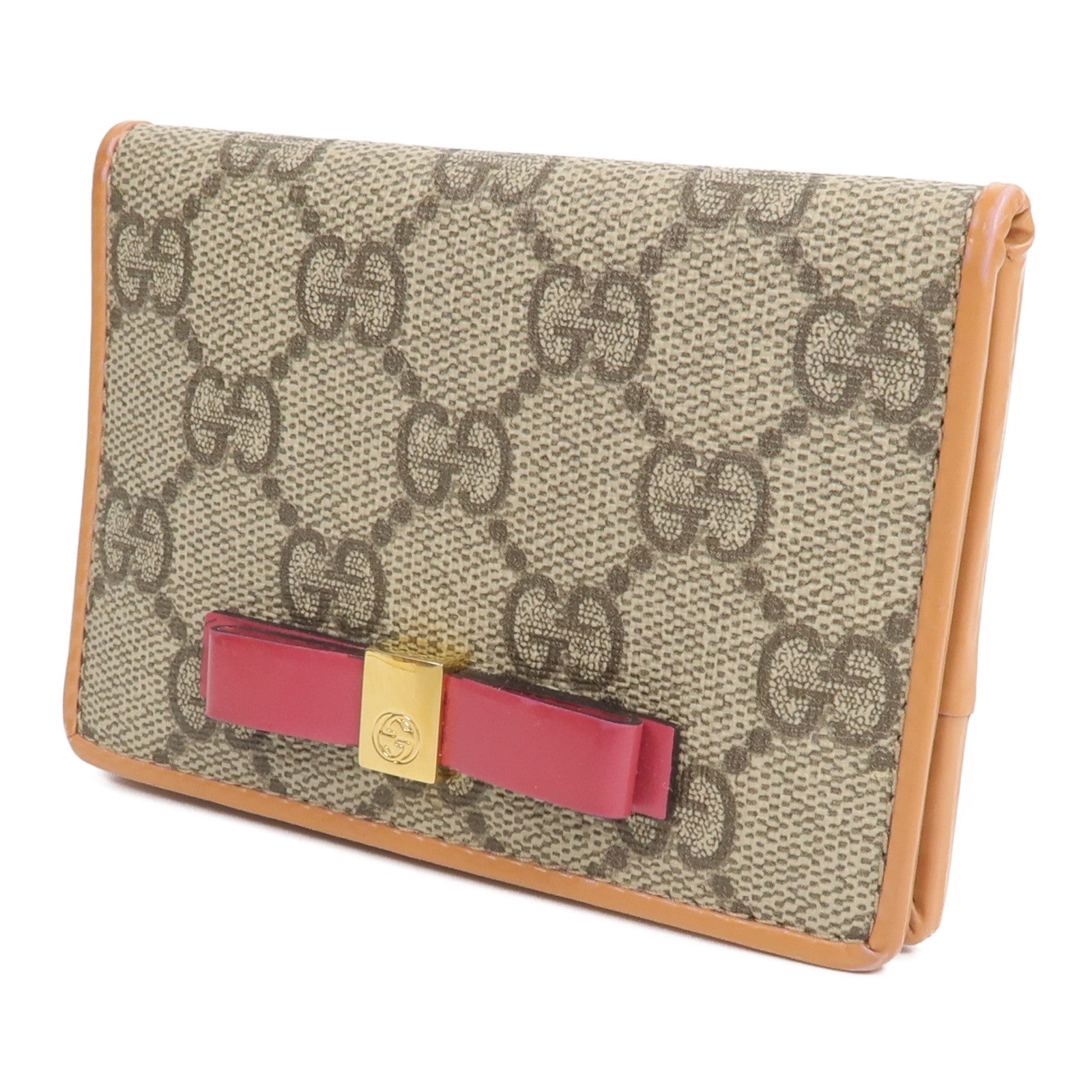 GUCCI 塗層帆布GG Supreme Card Holder錢包
