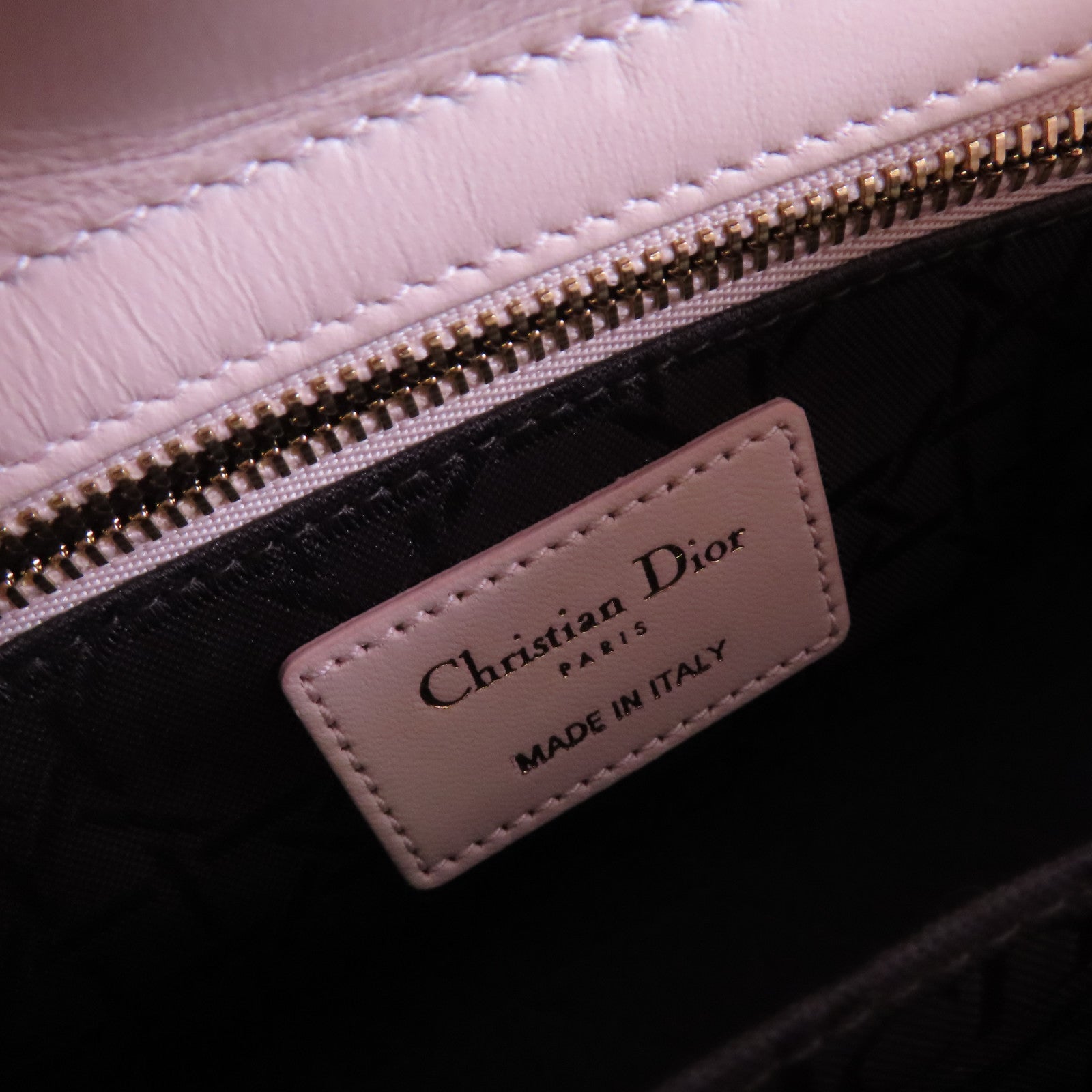 Dior 羊皮皮革Lady Dior Way Shoulder Bag金扣手挽肩背兩用袋裸色