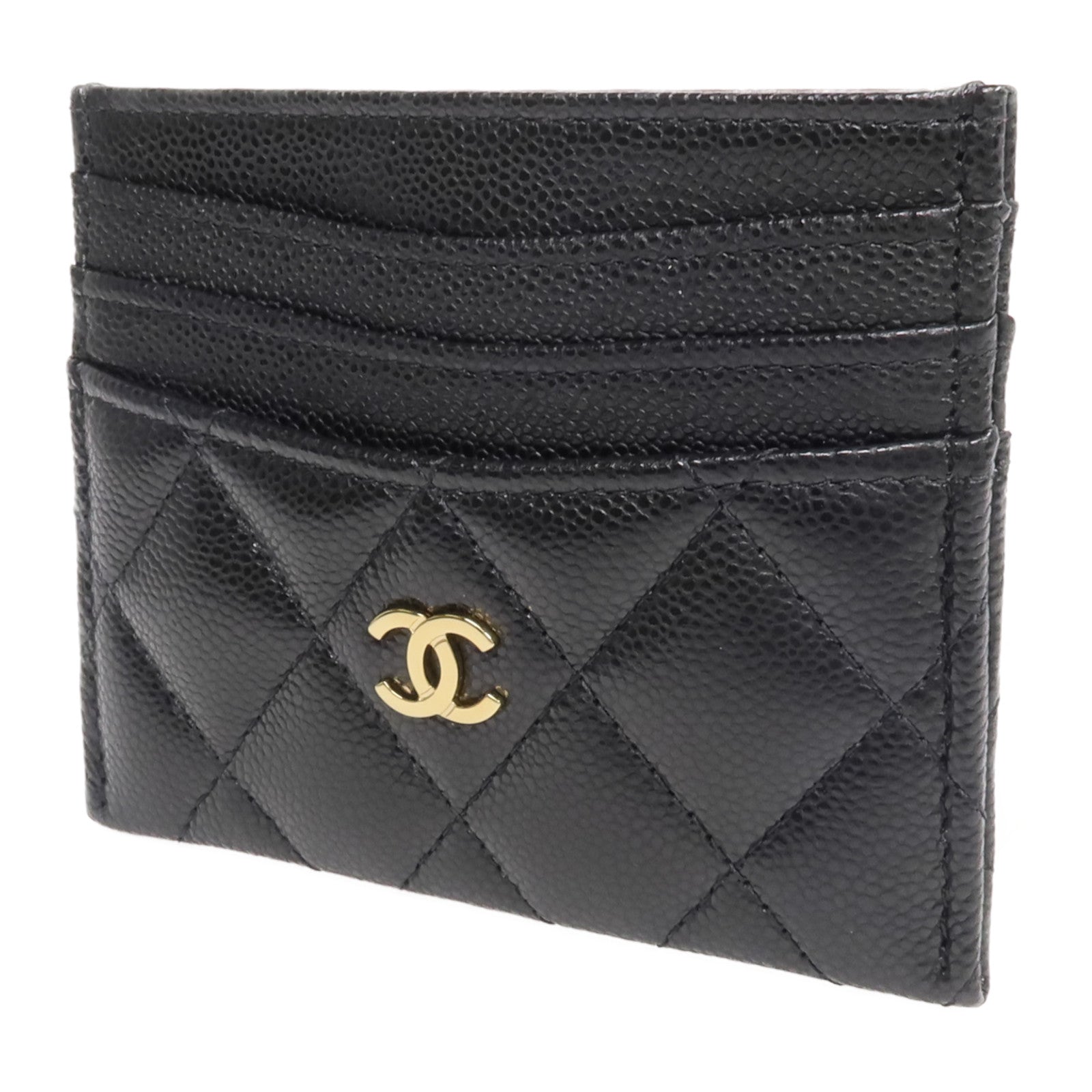 CHANEL 牛皮皮革Card Holder金扣卡片套