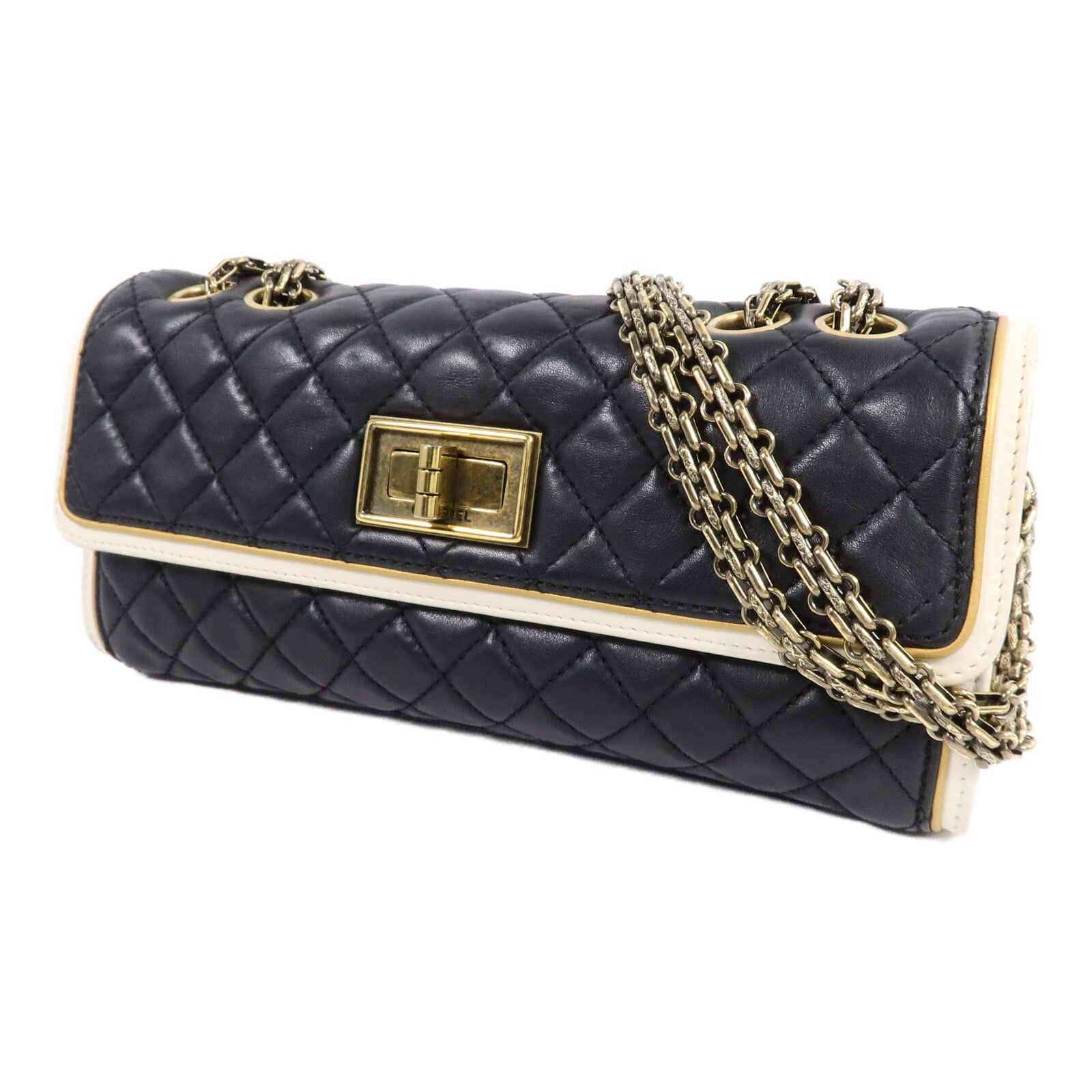 CHANEL 牛皮皮革Chain Shoulder Bag鏈帶肩背袋