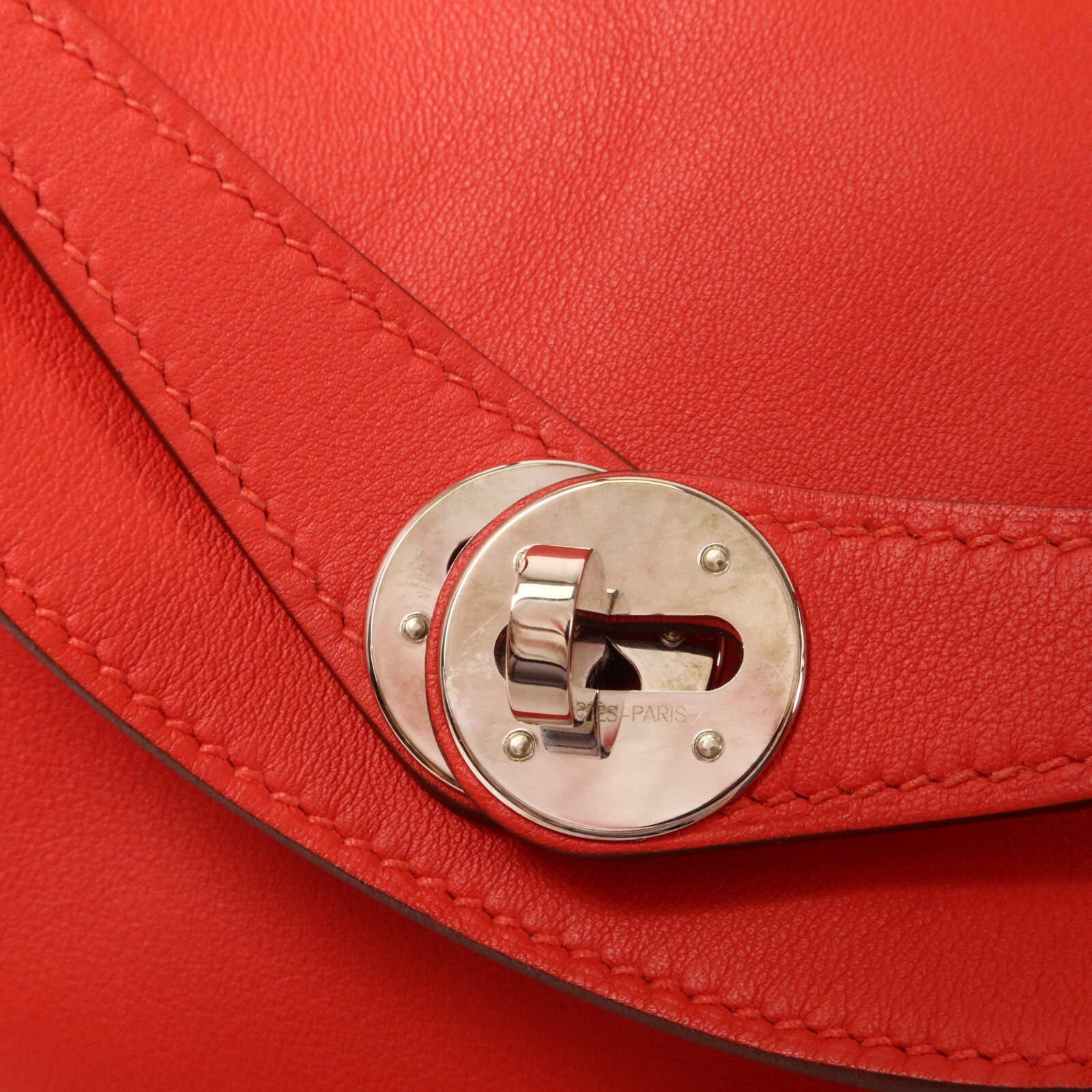 HERMES Swift皮革/Epsom皮革Lindy 26手挽肩背兩用袋Rouge de Coeur