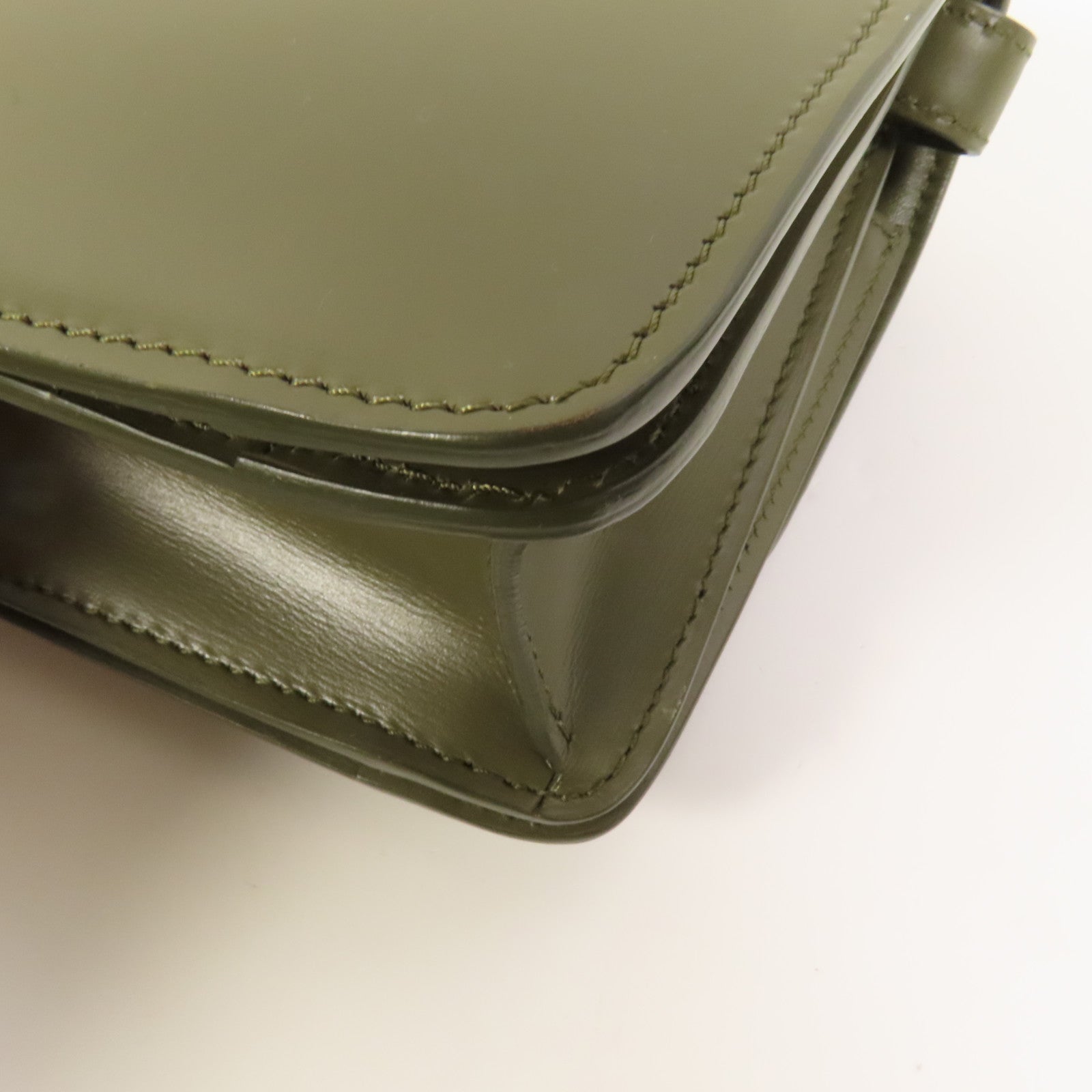 CELINE 牛皮皮革Mini Classic Box金扣肩背袋