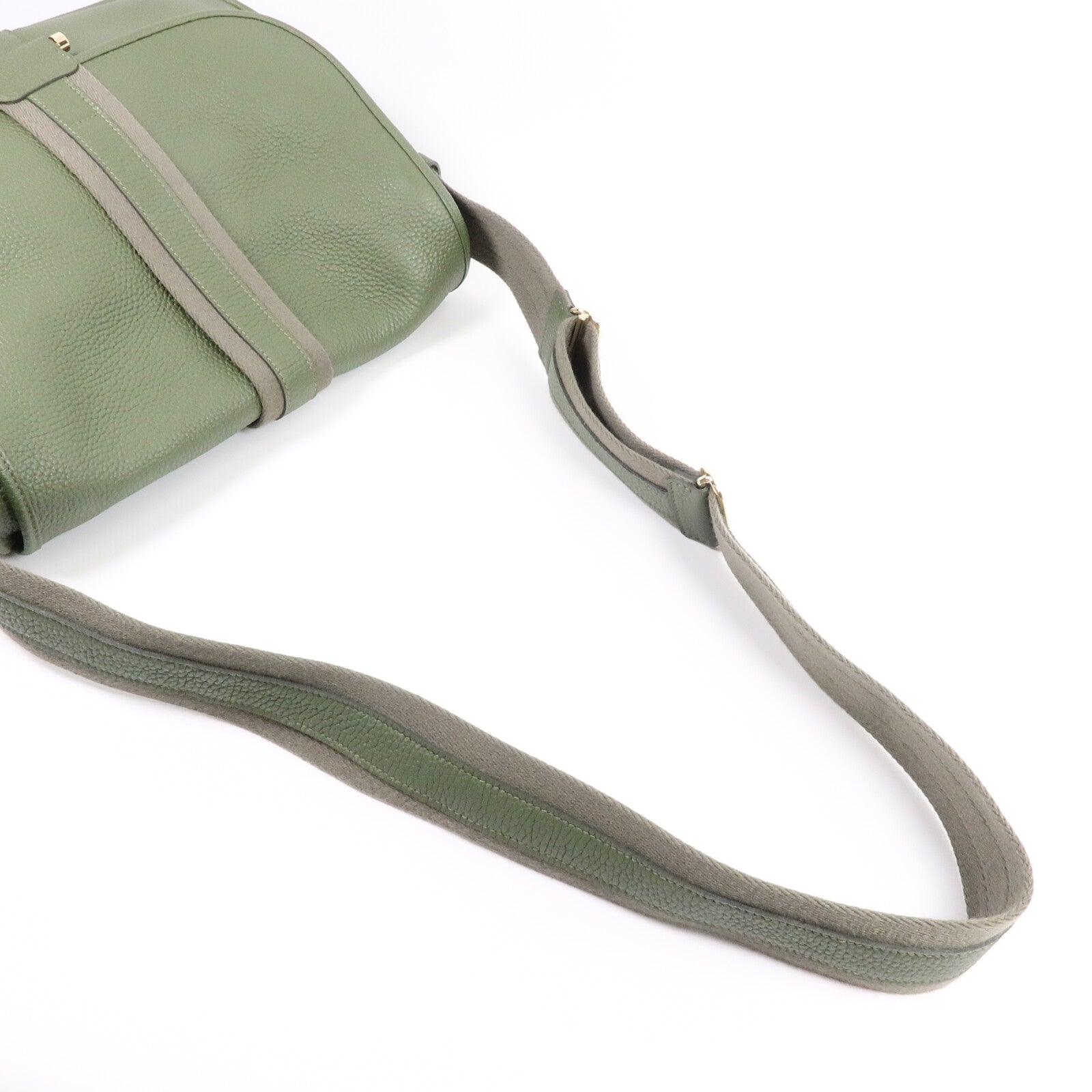 HERMES Clemence皮革Bourlingue Messenger Bag肩背袋