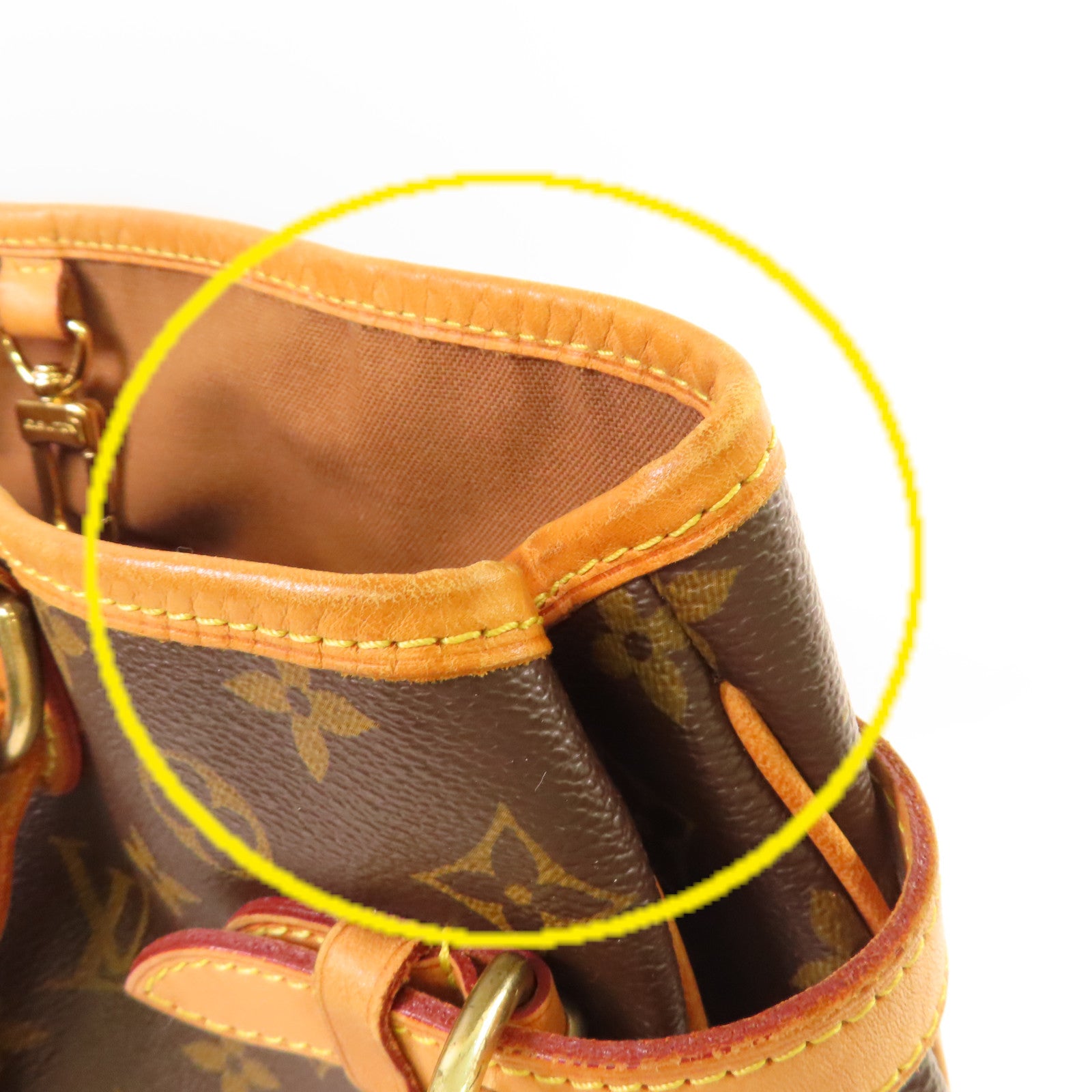 LOUIS VUITTON Monogram Batignolles Horizontal Shoulder Bag金扣肩背袋啡色