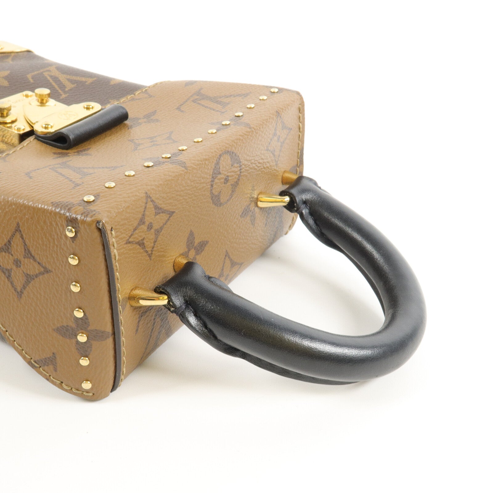 LOUIS VUITTON Monogram/Monogram Reverse Camera Box鏈帶手挽肩背兩用袋