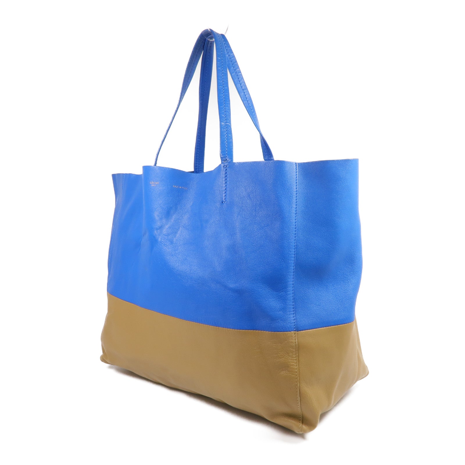 CELINE 皮革Cabas Tote金扣手挽袋