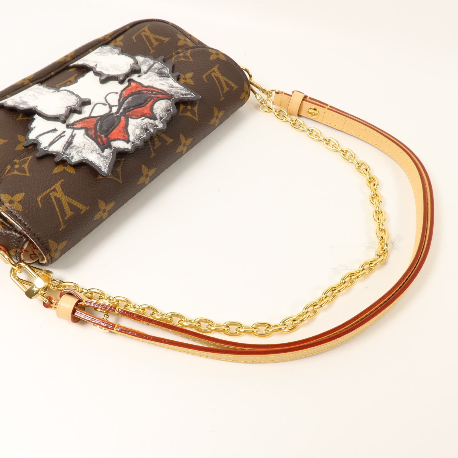 LOUIS VUITTON Monogram Wallet On Chain Ivy鏈帶手挽肩背兩用袋