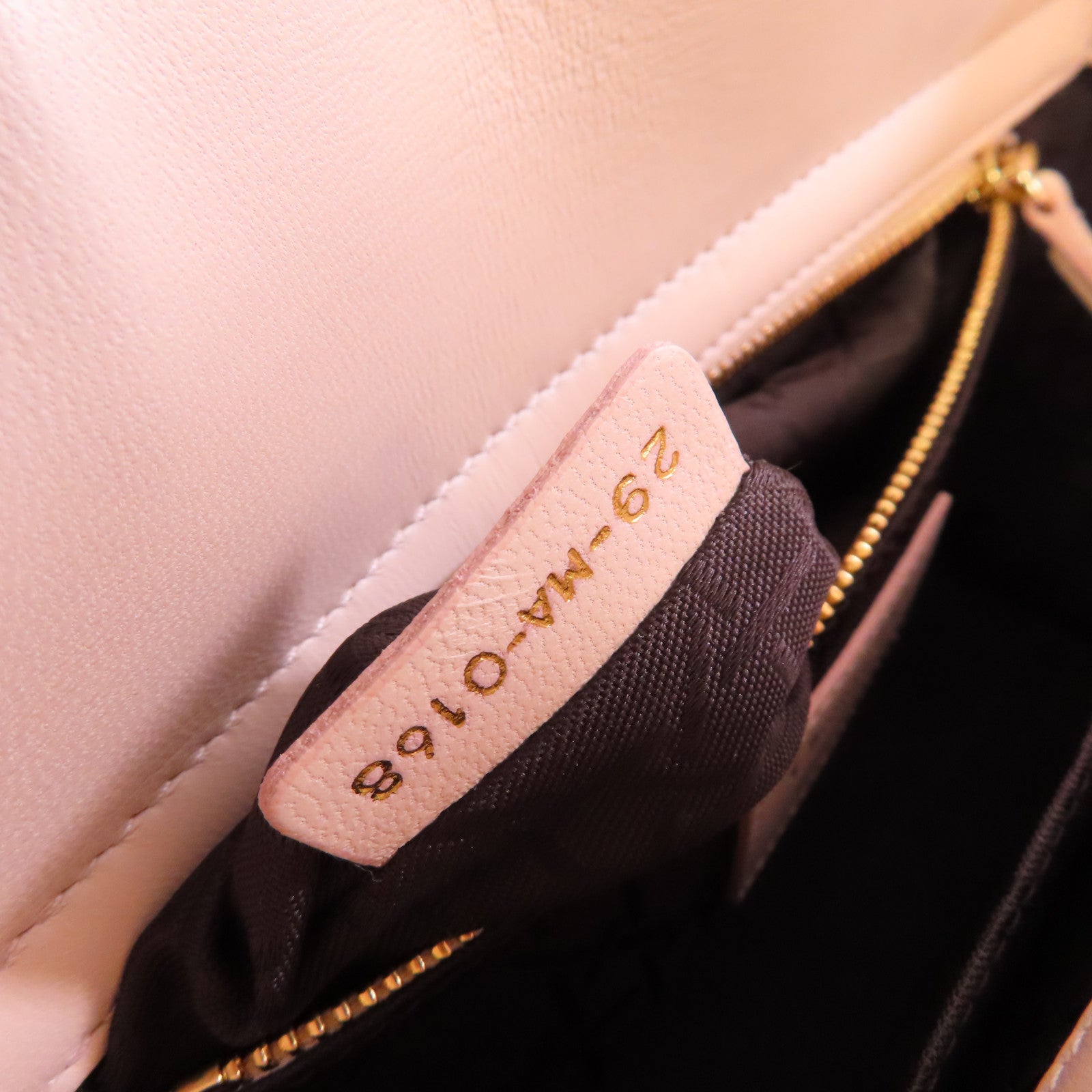 Dior 羊皮皮革Lady Dior Way Shoulder Bag金扣手挽肩背兩用袋裸色