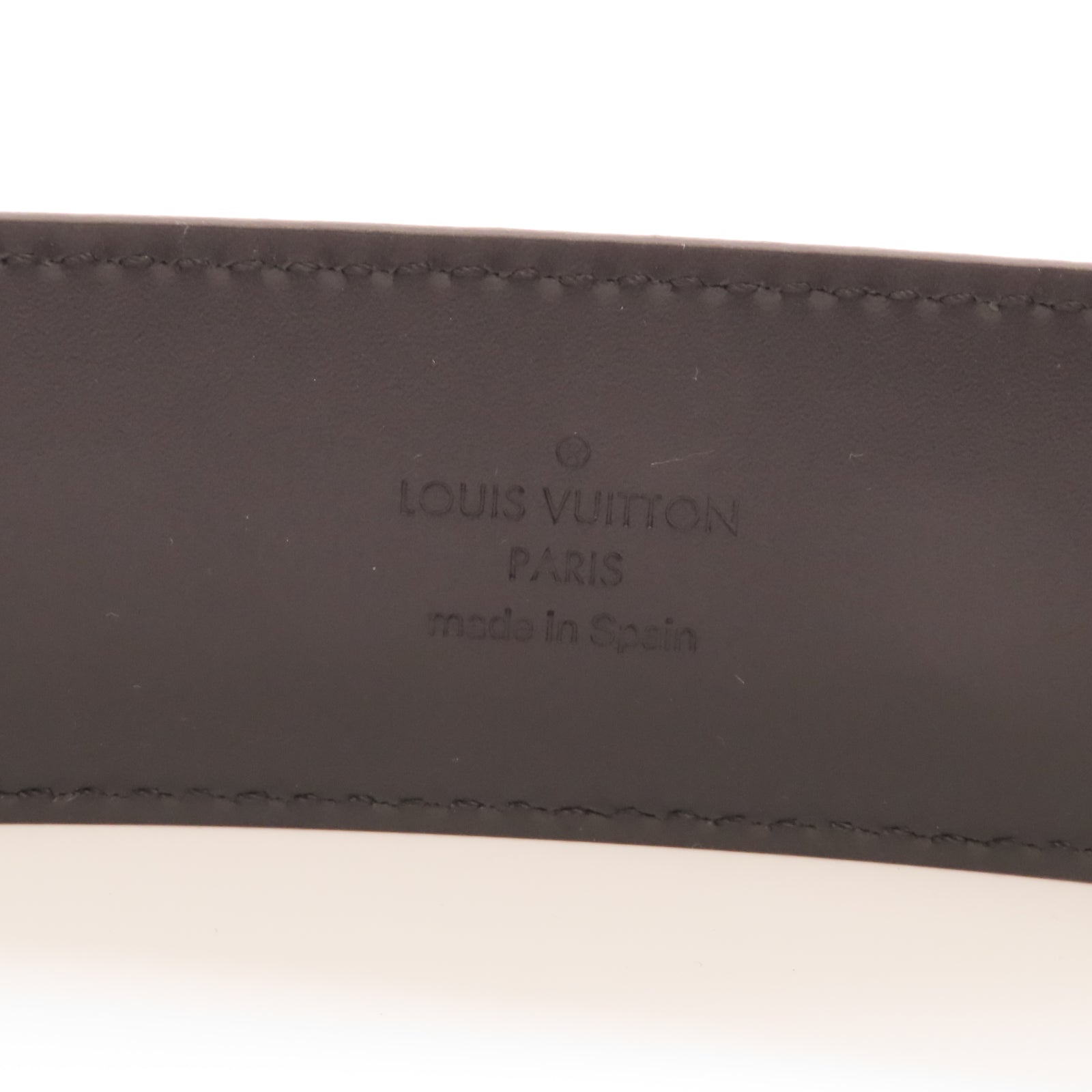 LOUIS VUITTON Damier Belt皮帶黑色