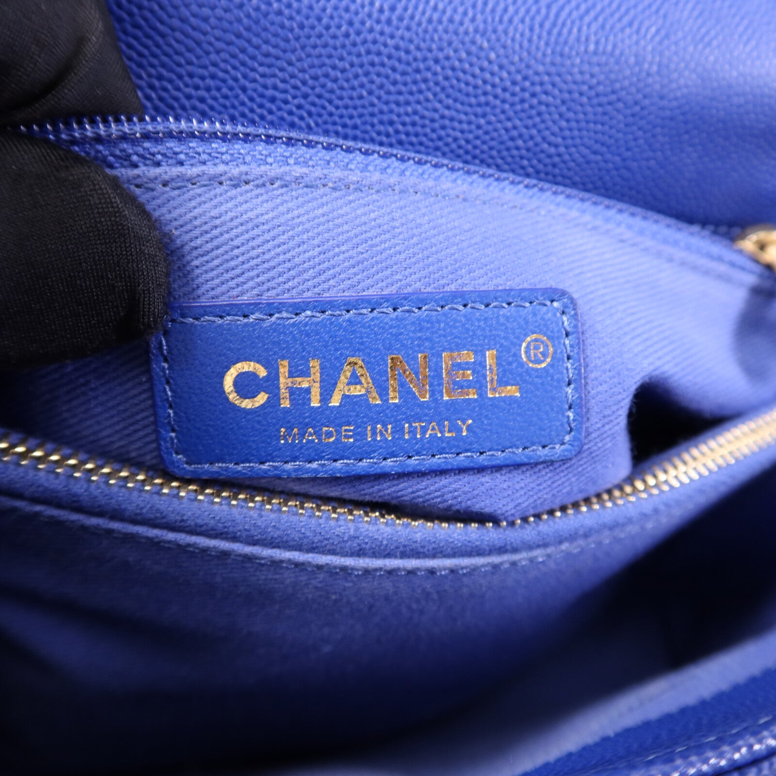 CHANEL 牛皮皮革CoCo Handle金扣鏈帶肩背袋
