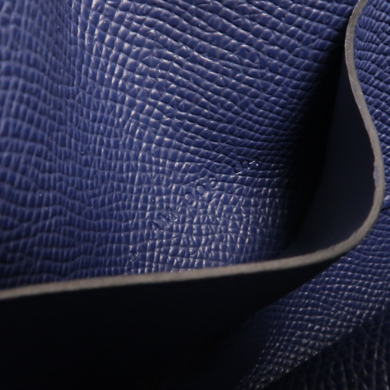 HERMES Epsom皮革Hermesnap Wallet Bag肩背袋Bleu Navy